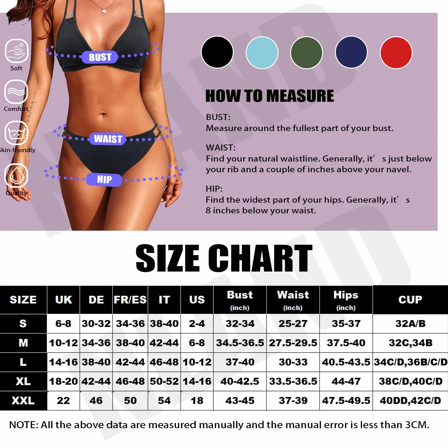 Bikini Mujer Dos Piezas Halter Top Triangular Cintura Baja Tanga Traje de Baño