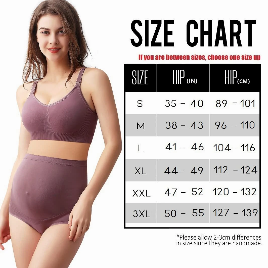 Mama Cotton Women's Over Bump Maternity Retser Alta Cintura sin Costuras Arrendas de Embarazo Multi-Paquete