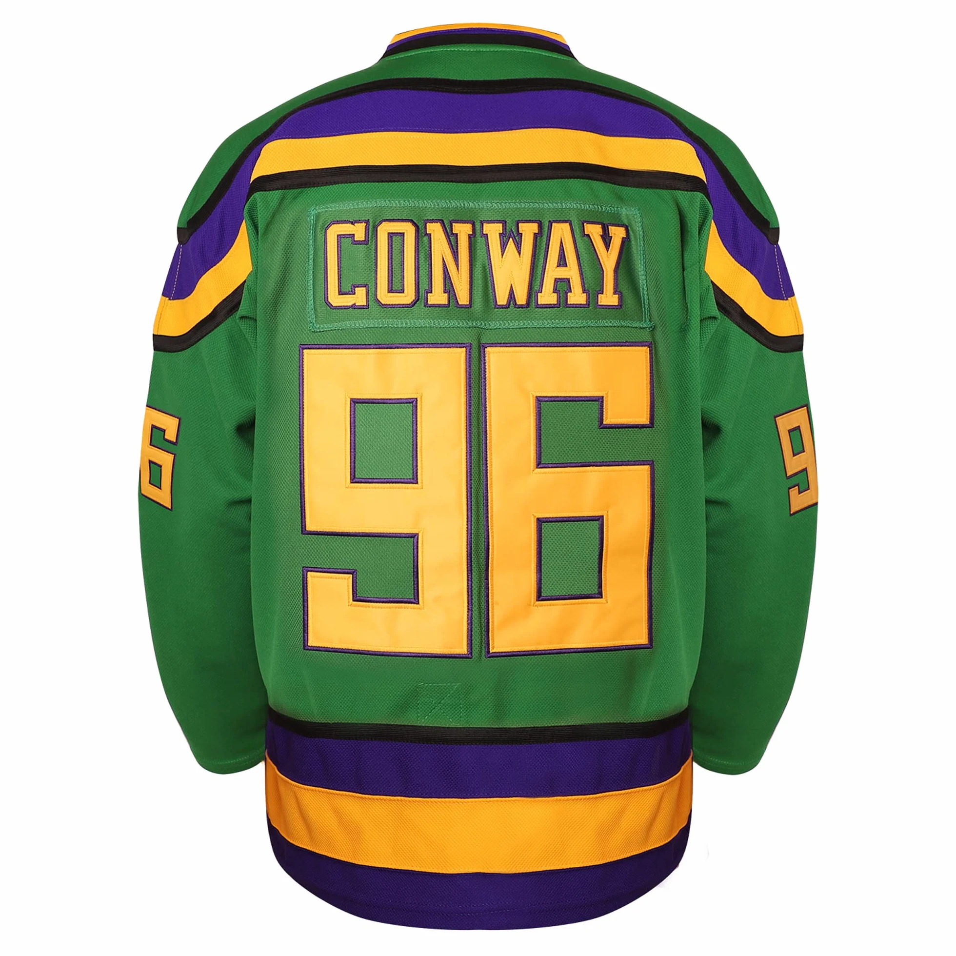Charlie Conway 96 Mighty Ducks - Camiseta de hockey para hombre, color verde, S-3XL, 96 Charlie Conway Verde, X-Large