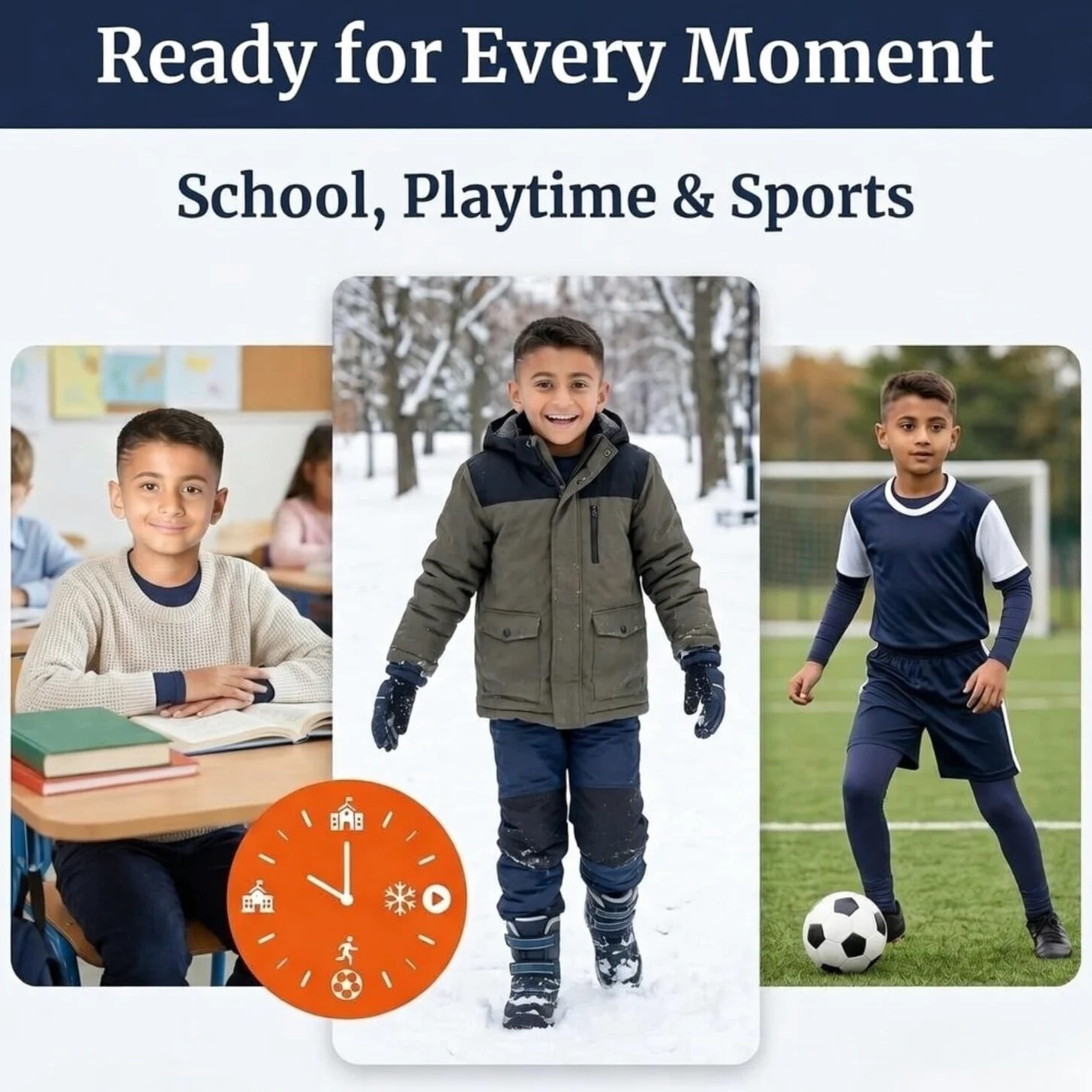 Conjunto de ropa interior térmica para niños; pantalones largos para niños; juego de capa base para clima frío; microfibra que absorbe la humedad
