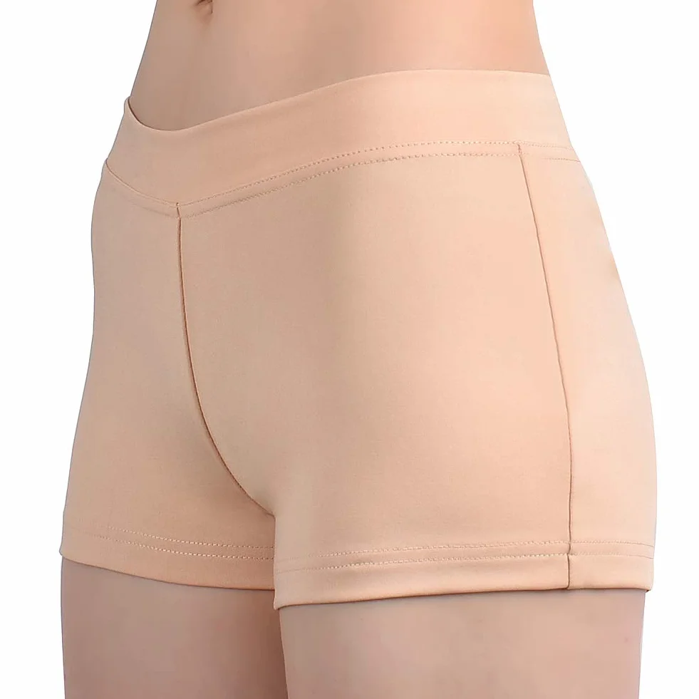 SUPRNOWA Pantalones cortos de baile de elastano para niñas y mujeres
