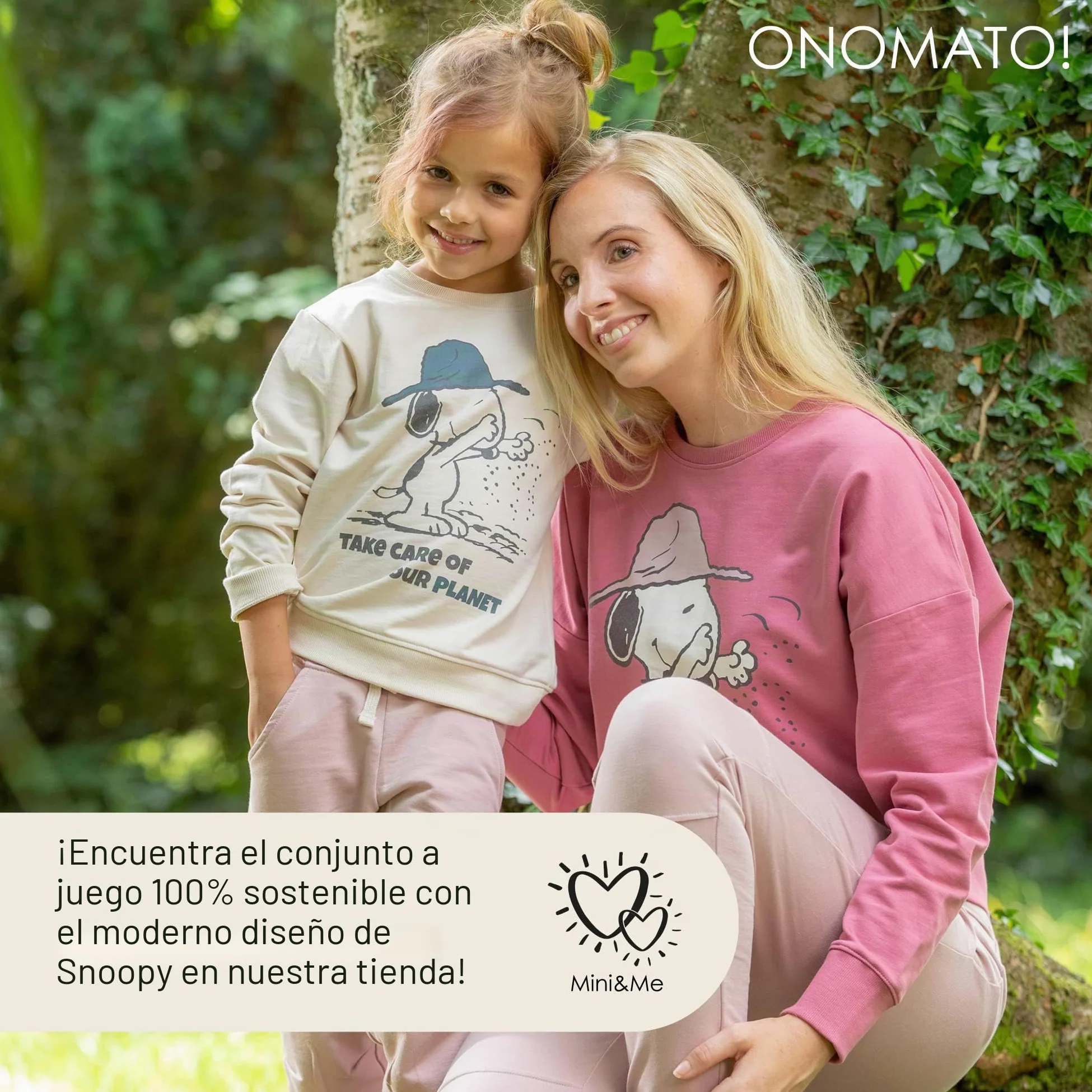 ONOMATO! Peanuts Snoopy Cuna to Cradle to Cradle - Sudadera para mujer