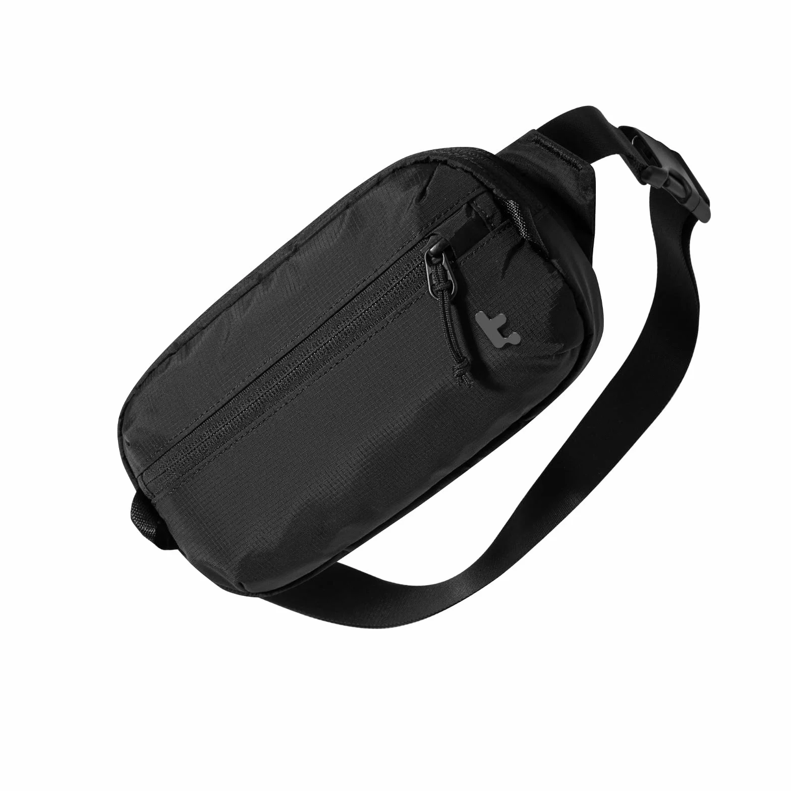tomtoc 1,5 L Bolso Bandolera Sling Bag con Protección RFID, Riñonera Antirrobo Bolso Cruzado/Pecho Crossbody para Hombre y Mujer, Ligero y Resistente a Salpicaduras para Viajes y Uso Diario, Negra