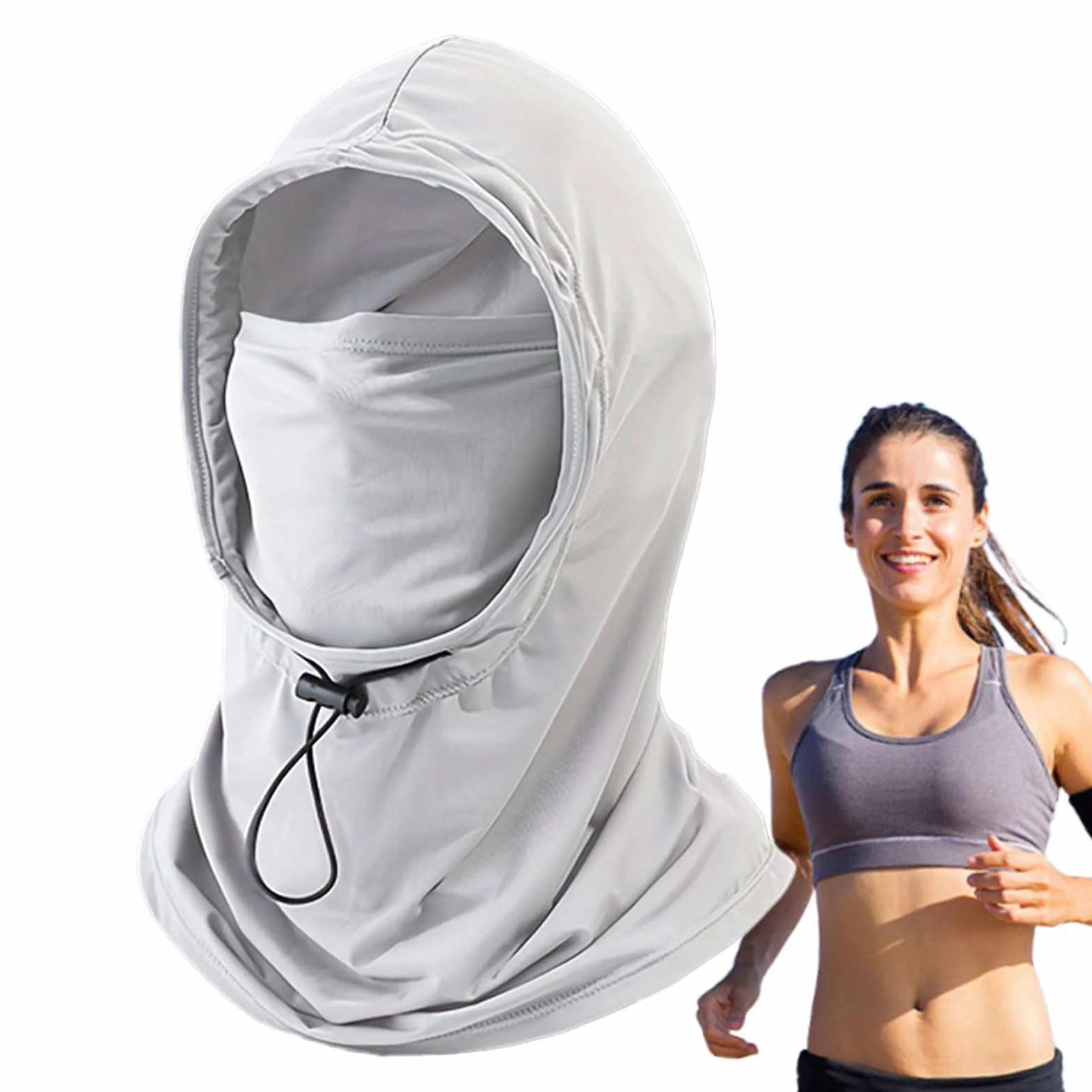 Máscara de protección solar – UPF 50+ Protección UV Sombrero con protección para el cuello | Protección facial transpirable para deportes, escalada, senderismo, ciclismo, actividades al aire libre