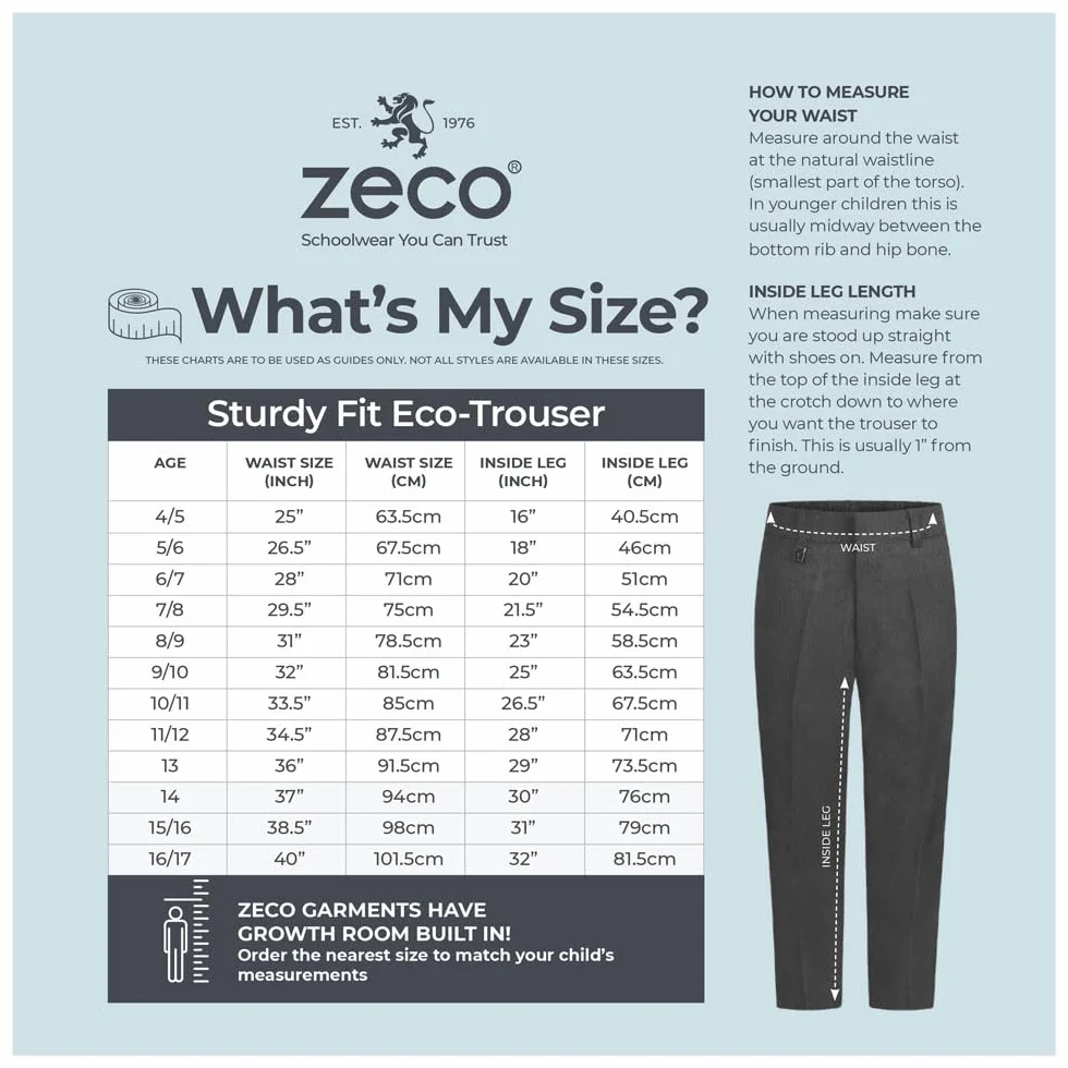 Zeco Pantalones de entrenamiento niños 5-13 años