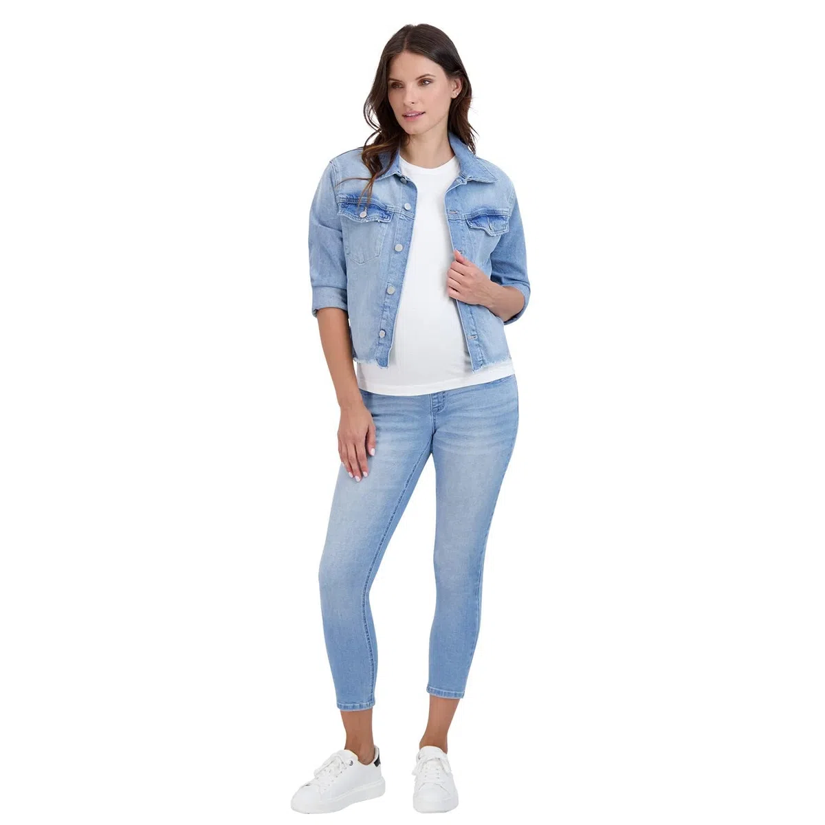 Savi Parker Vaqueros de maternidad para mujer sobre el vientre, ropa de embarazo para todas las estaciones, pantalones de maternidad