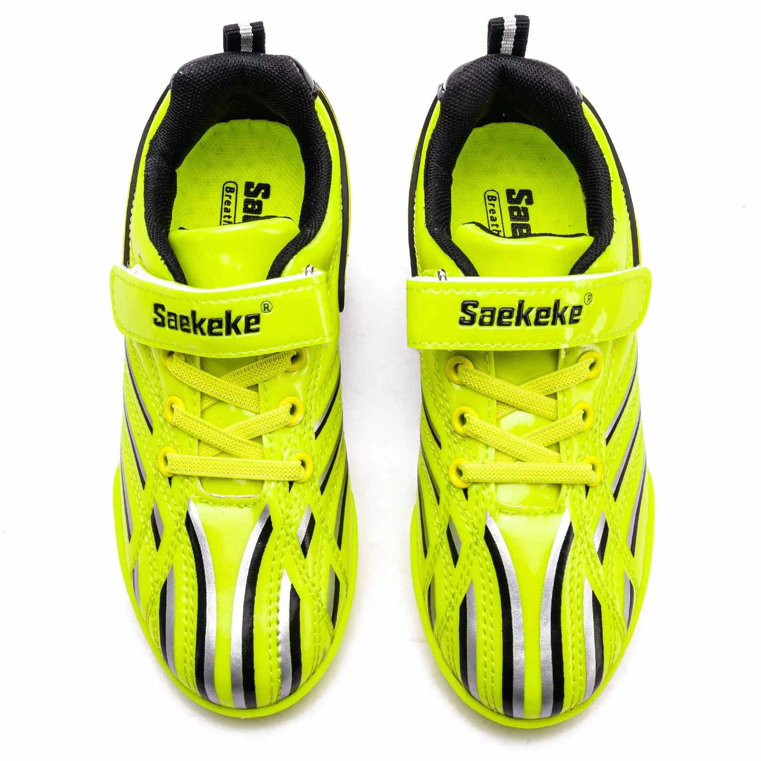 Botas de fútbol TF Niños Niñas Moqueta Turf Ligero Antideslizante Velcro Bajo Zapatos Entrenamiento