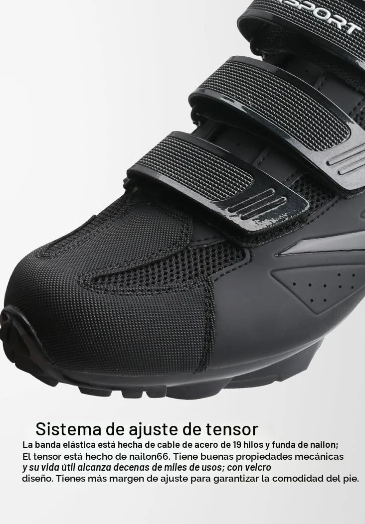 Zapatillas de Ciclismo MTB Profesionales para Hombre y Mujer – Transpirables, Antideslizantes y Compatibles con Pedales SPD - N03 38 EU