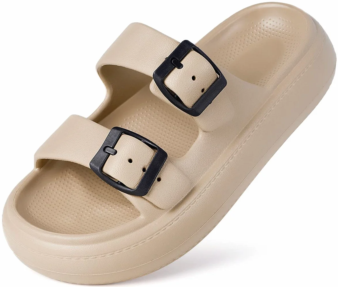 Gaatpot Zapatilla de Baño Niños Niña Chanclas Zapatos de Playa y Piscina Ajustable Doble Hebilla Sandalias Antideslizantes