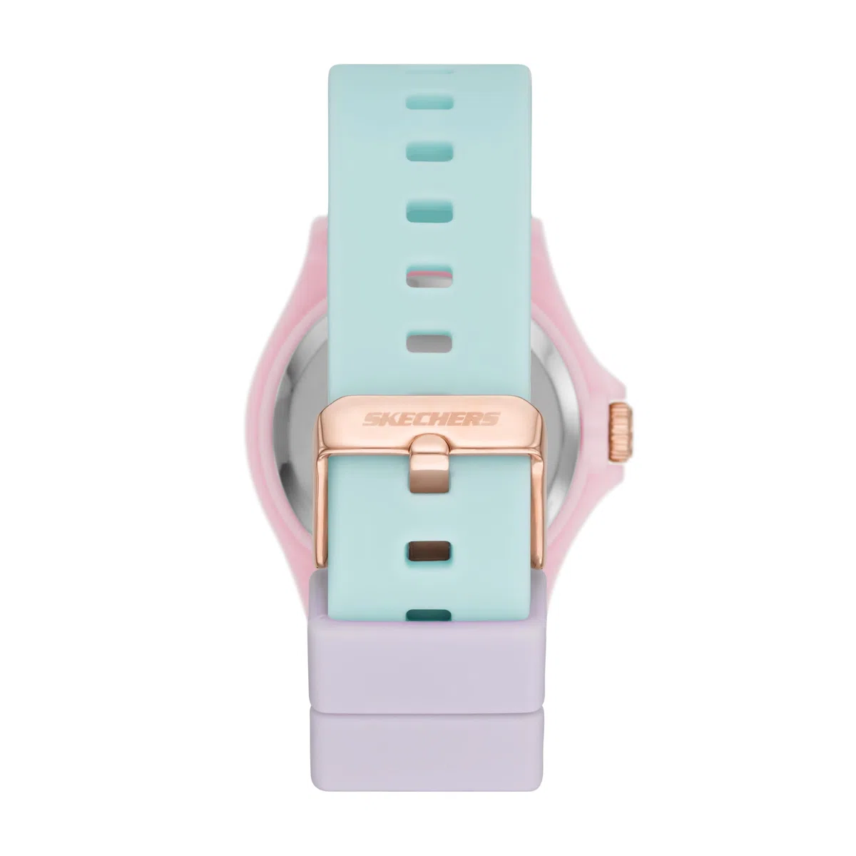 Skechers Women's Rosencrans Quartz Watch with Silicone Strap, Two-Tone, 20 (Model: SR6215)