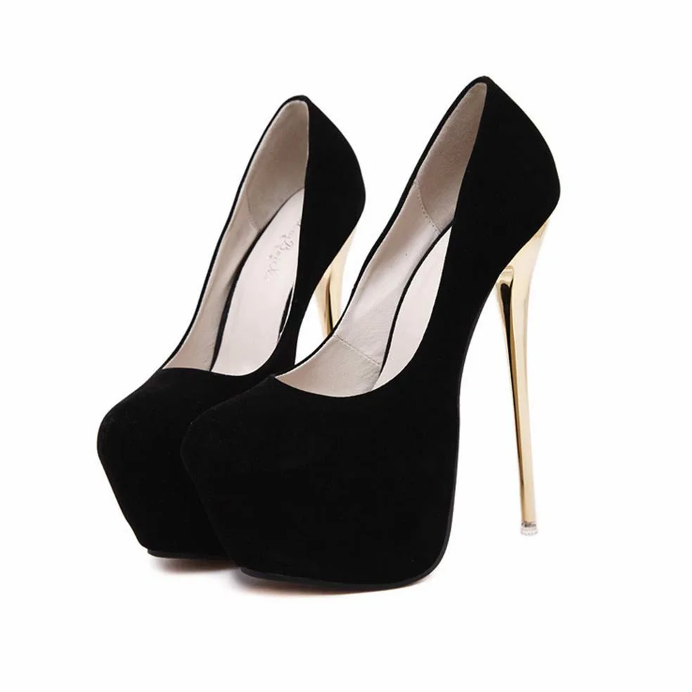 Zapatos de tacón alto para mujer, 5 cm, plataforma, estilo Stiletto de 16 cm, sandalias de tacón para bodas, fiestas, zapatos
