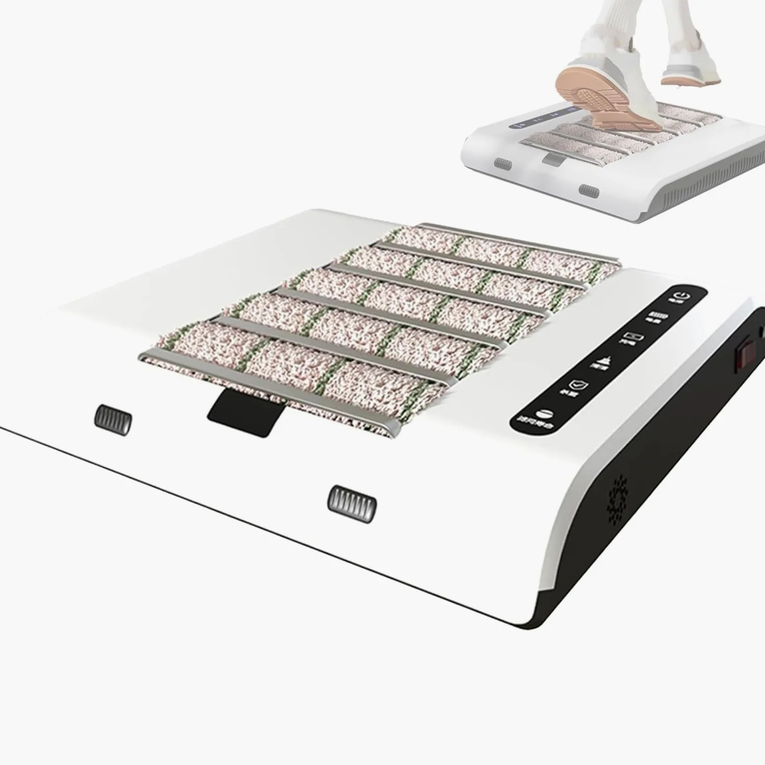Pulidora eléctrica de zapatos, máquina de limpieza totalmente automática de 1000 Pa, limpiador de suela sin agua de 260 RPM para hogar, oficina, hoteles, uso comercial