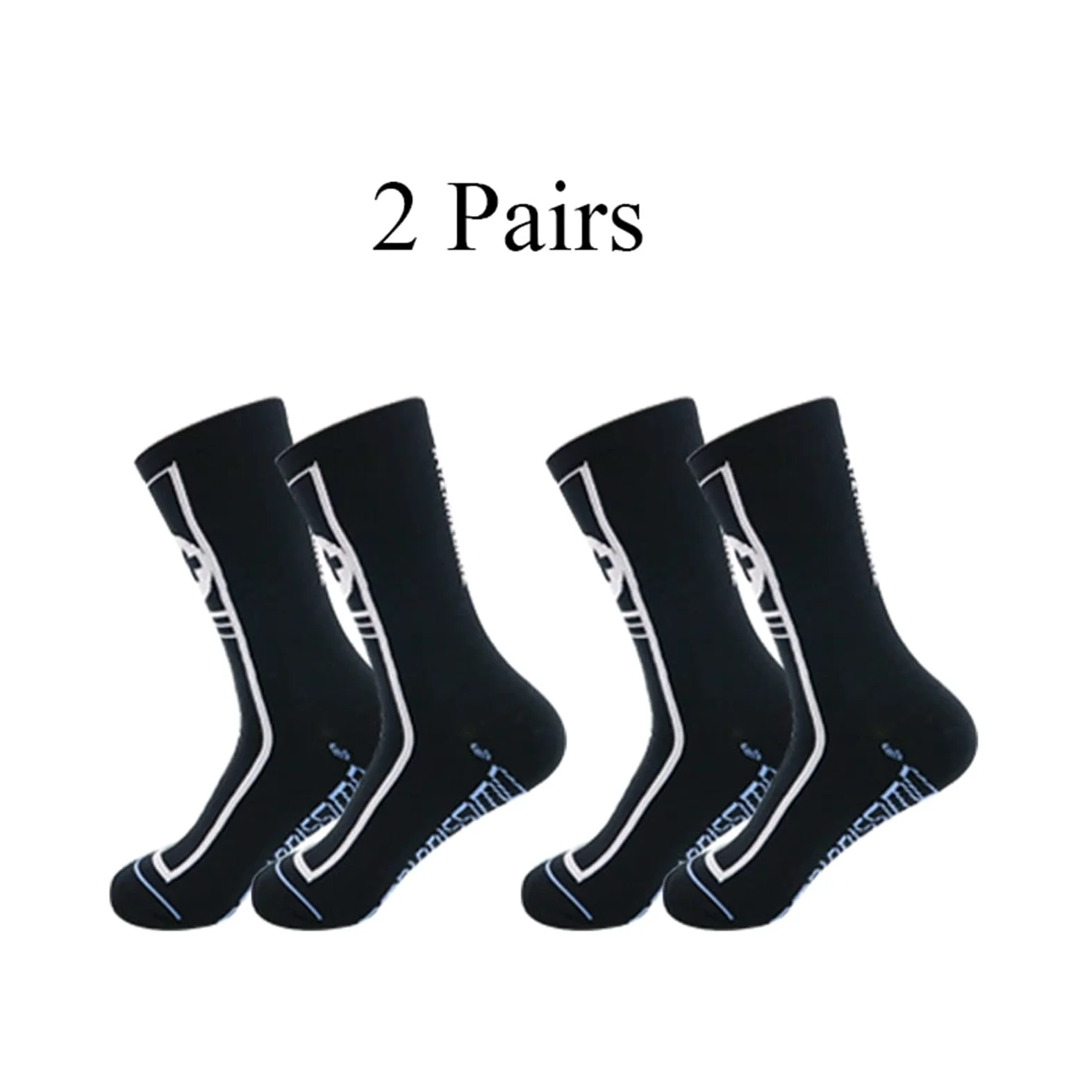 2 Pares de Calcetines de Ciclismo Hombres en Tubo Multicolor Deportes Anti Deslizamiento Calcetines Entrenamiento Calcetines Forrados con Calcetines de Tobillo