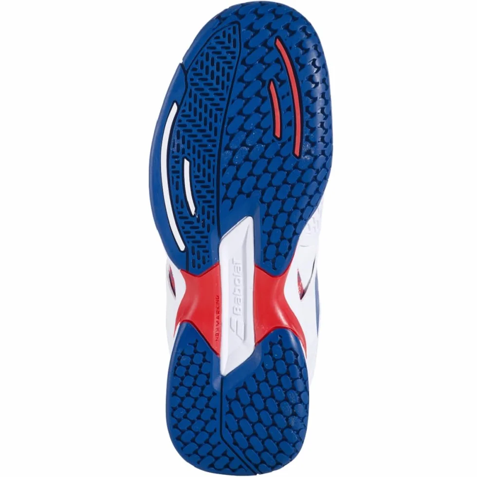 Babolat Propulse All-Court Zapatillas de Tenis para Niños - Sujeción, Amortiguación y Durabilidad, Blanco/Estate
