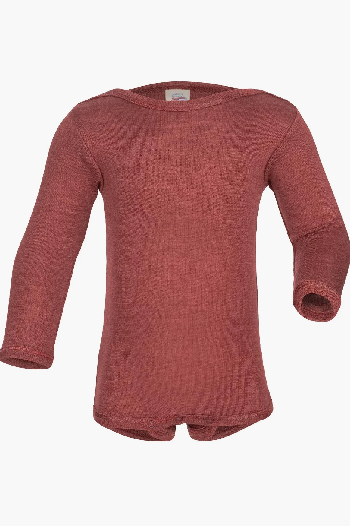 Engel Body para bebé de manga larga, 70% lana (kbT) y 30% seda, cobre, 98/104 cm