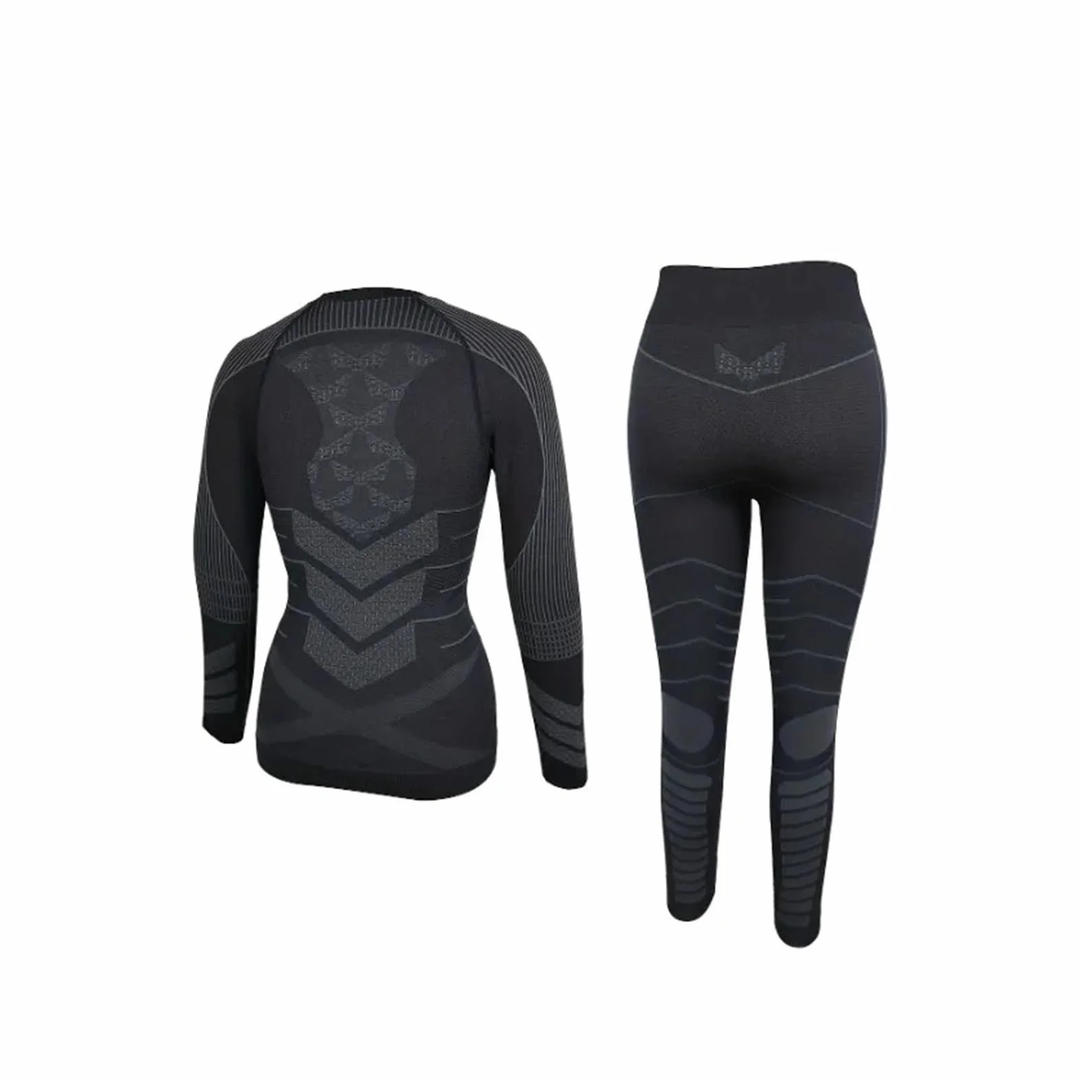 Conjunto TéRmico Transpirable Ropa Conjuntos de ropa interior de esquí cálida for invierno, ropa interior de esquí for hombre y mujer, tela de nailon comprimida, chándal de secado rápido Para El FríO