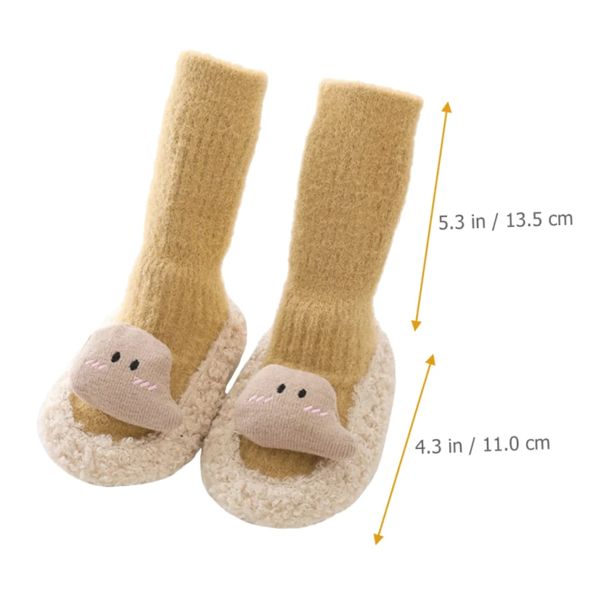 ibasenice 4pares Calcetines Antideslizantes para Bebés Diseño De Dibujos Animados Calcetines De Suelo para Niño Niña Talla Longitud De para Aprender Caminar y Uso Diario