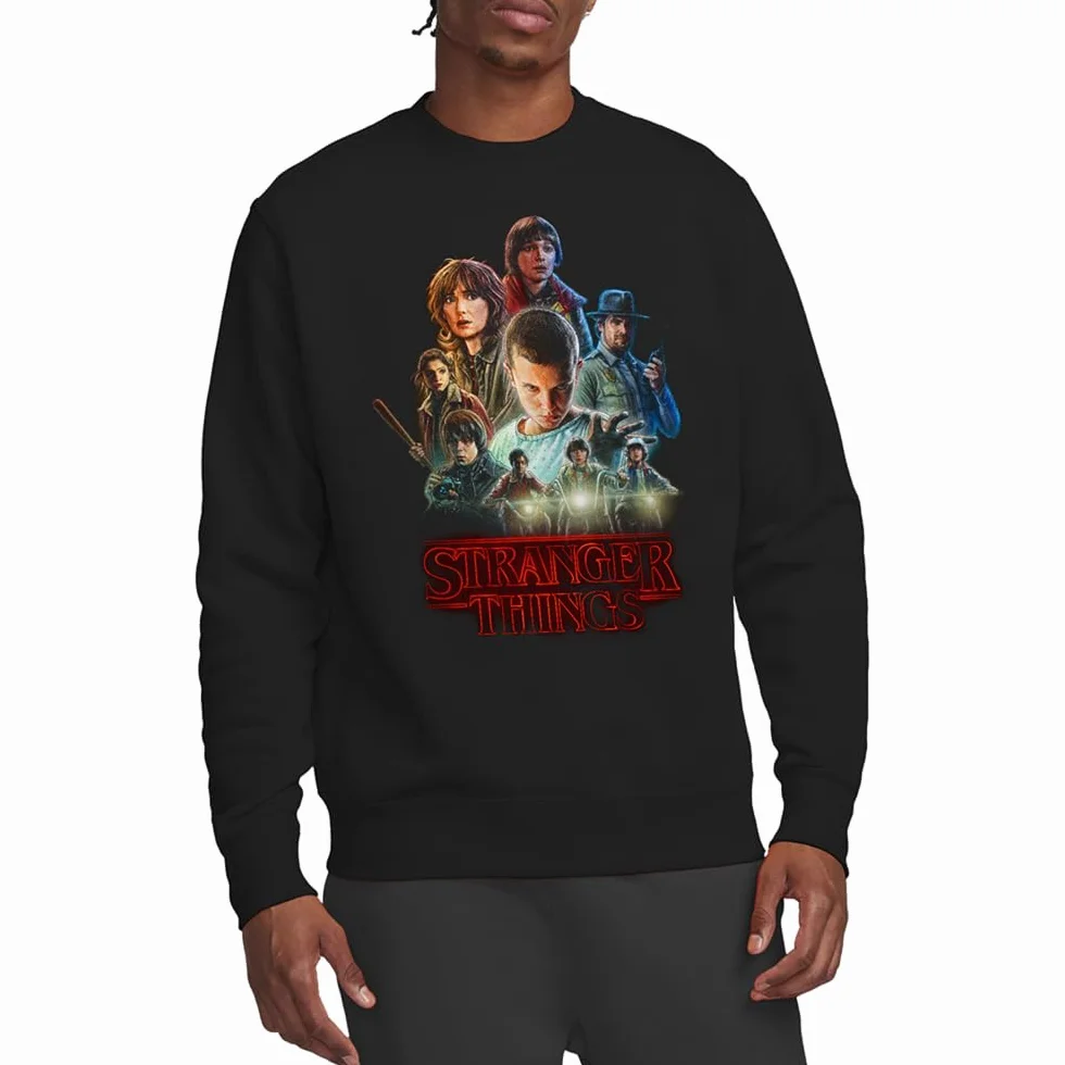 Stranger Things Season One Poster Unisex Sweatshirt Black