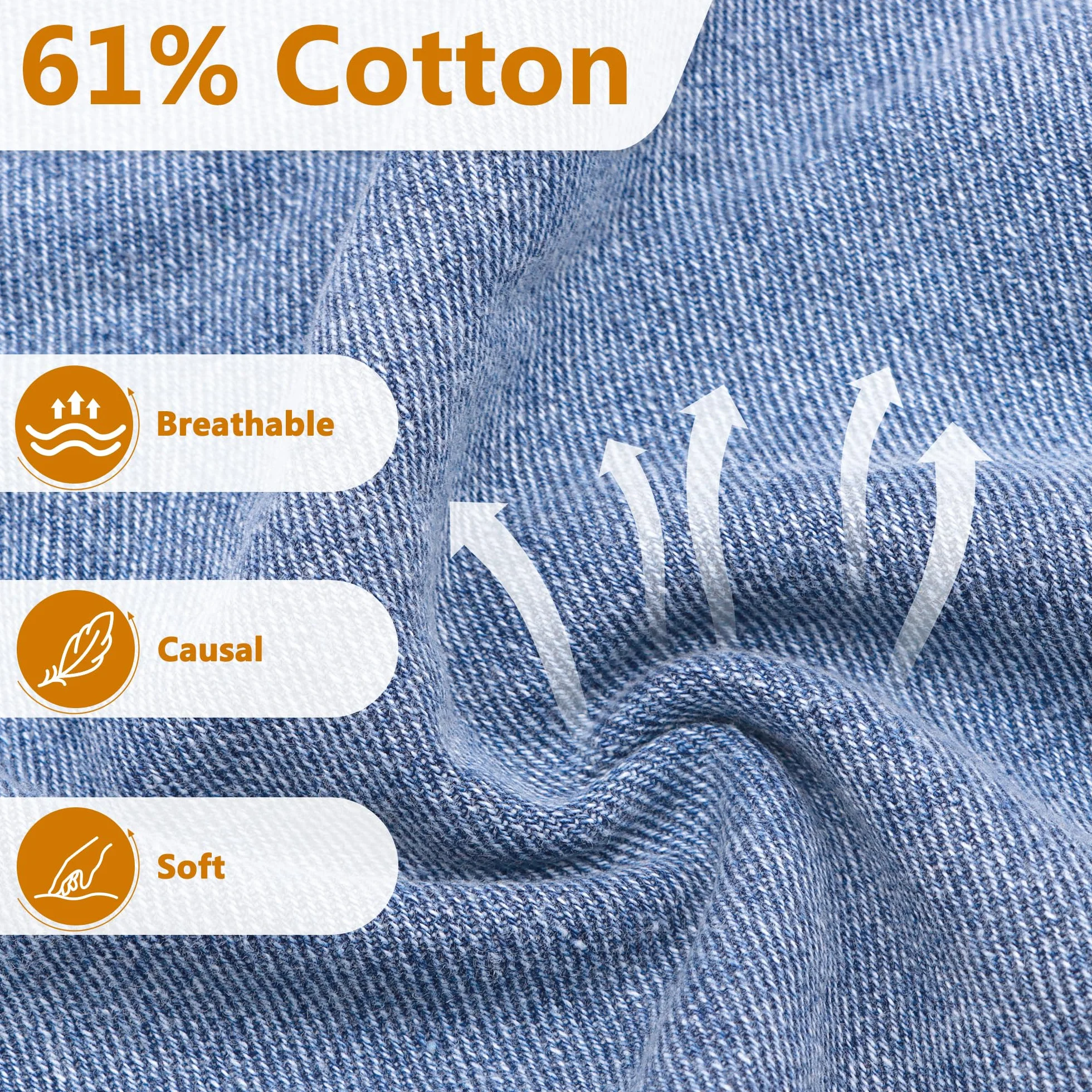 Jeans para Niñas, Holgados de Pierna Ancha Vaqueros Casual Pantalones con Cintura Elástica, Largos Stretch Azul Denim Jeans con Bolsillos Moda Infantil Pants para 6-14 años