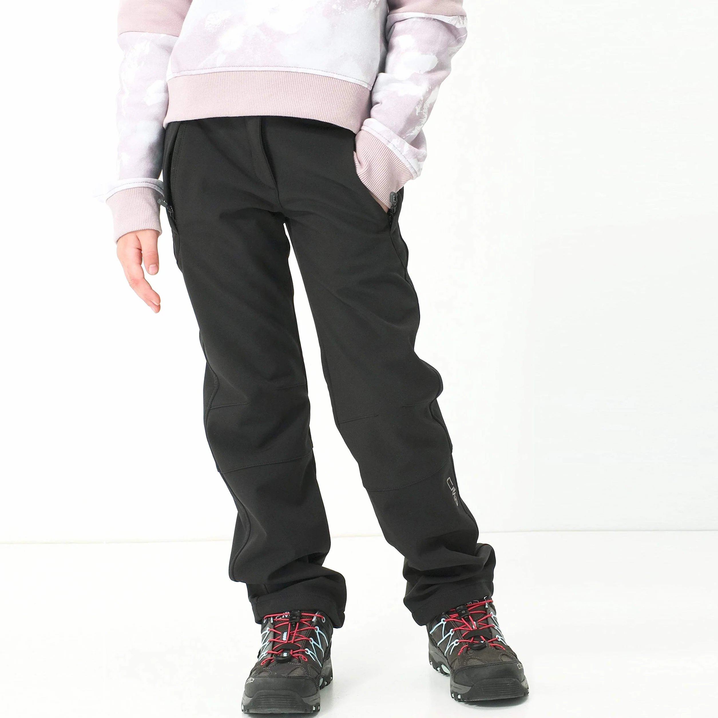 CMP Pantalones Softshell Con Tecnología Climaprotect Pantalones Softshell Con Tecnología Climaprotect, Niñas, Nero, 128