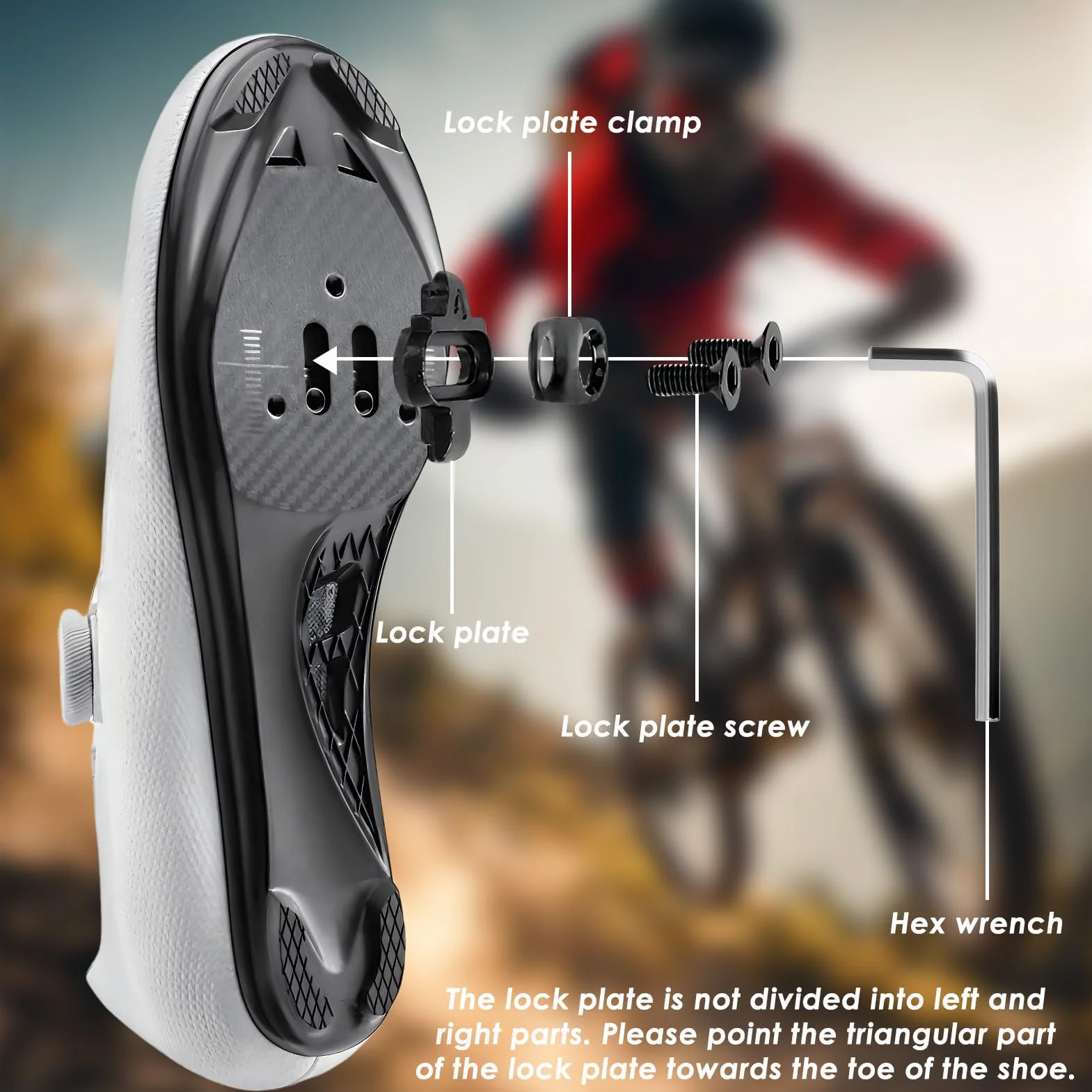 Cleats de bicicleta con placas antideslizantes compatibles con pedales Shimano MTB SPD (SH51) para Cleats Shimano SPD para entrenamiento en interiores, ciclismo al aire libre y commuting