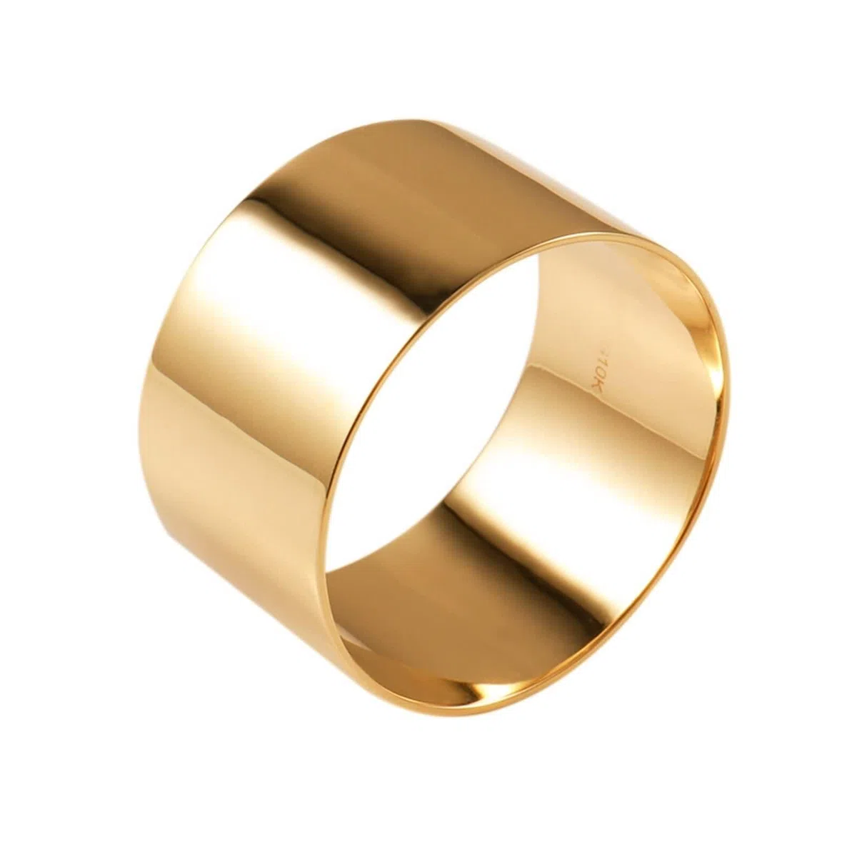 Alianzas de boda, oro amarillo de 9 K/14 K/18 K, ancho 12 mm, bisutería de regalo de cumpleaños