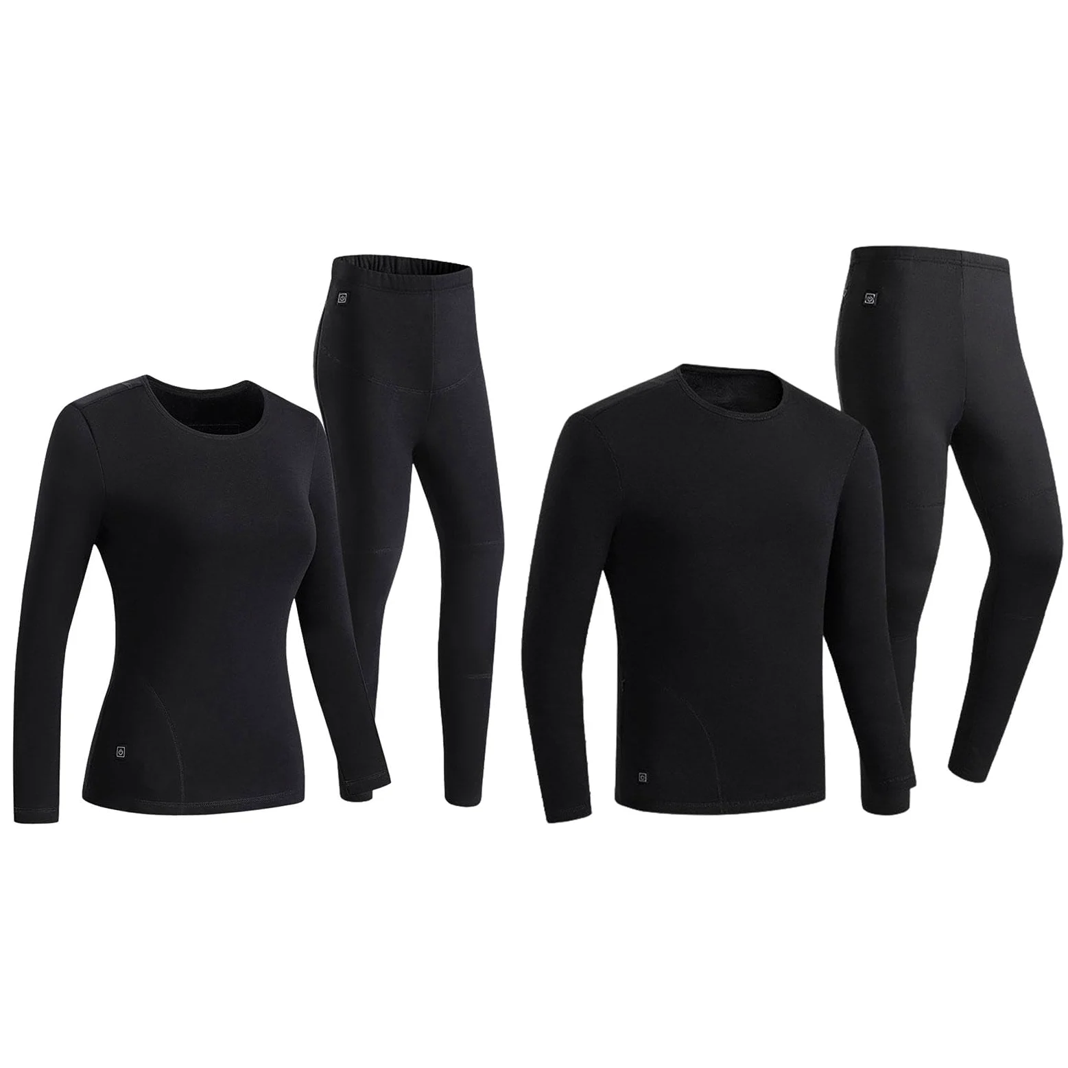 Traje de ropa interior térmica térmica,Trajes de capa base con calefacción | de temperatura de 3 configuraciones de forro polar eléctrico - Juego de termos Top & Long Johns para clima frío al aire libre
