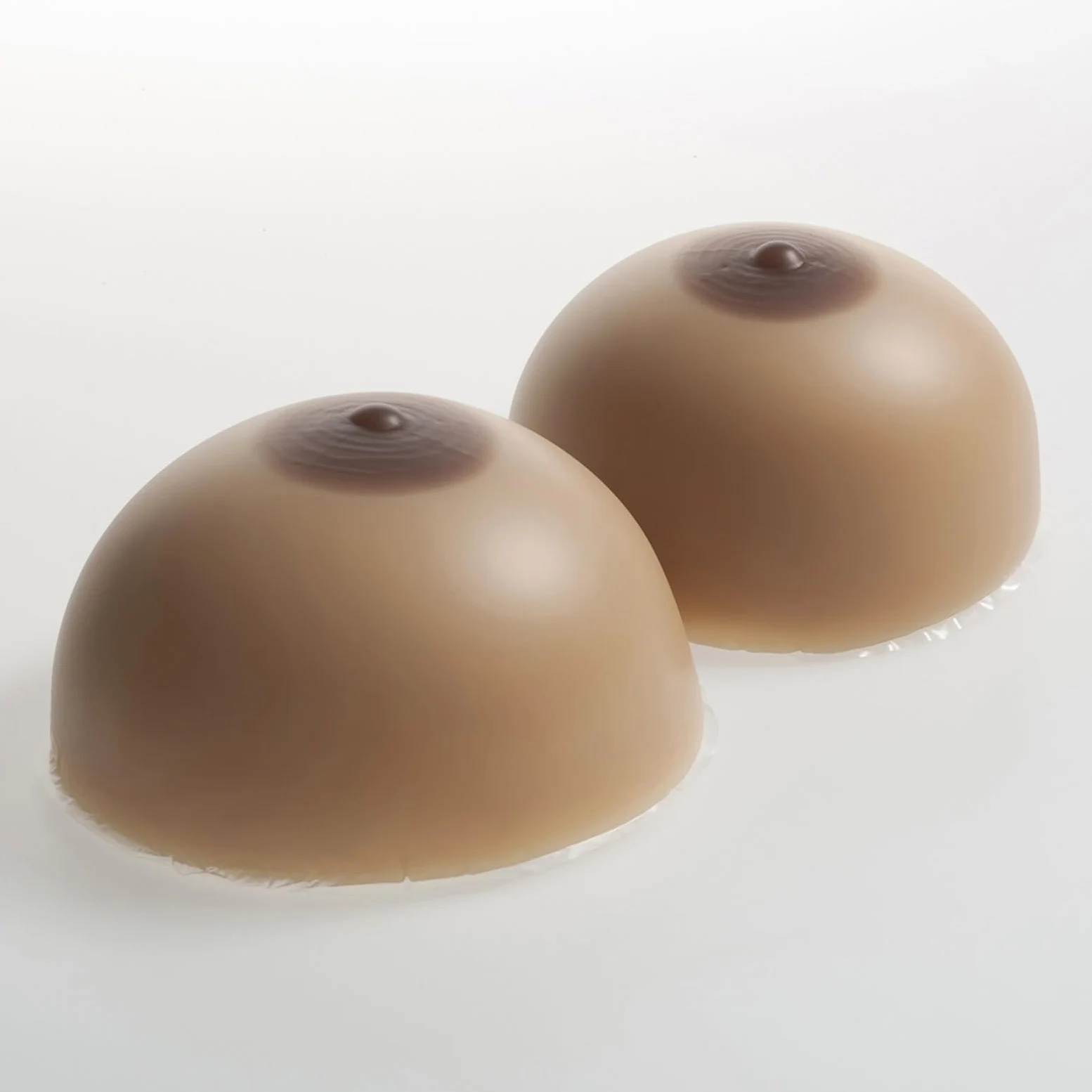 Almohadillas de silicona para sujetador Almohadillas de gel para pecho Almohadillas para pecho artificial Adecuadas para Vestidos de Mastectomía Trajes de Baño Recogidos ( Color : Brown , Size : A )