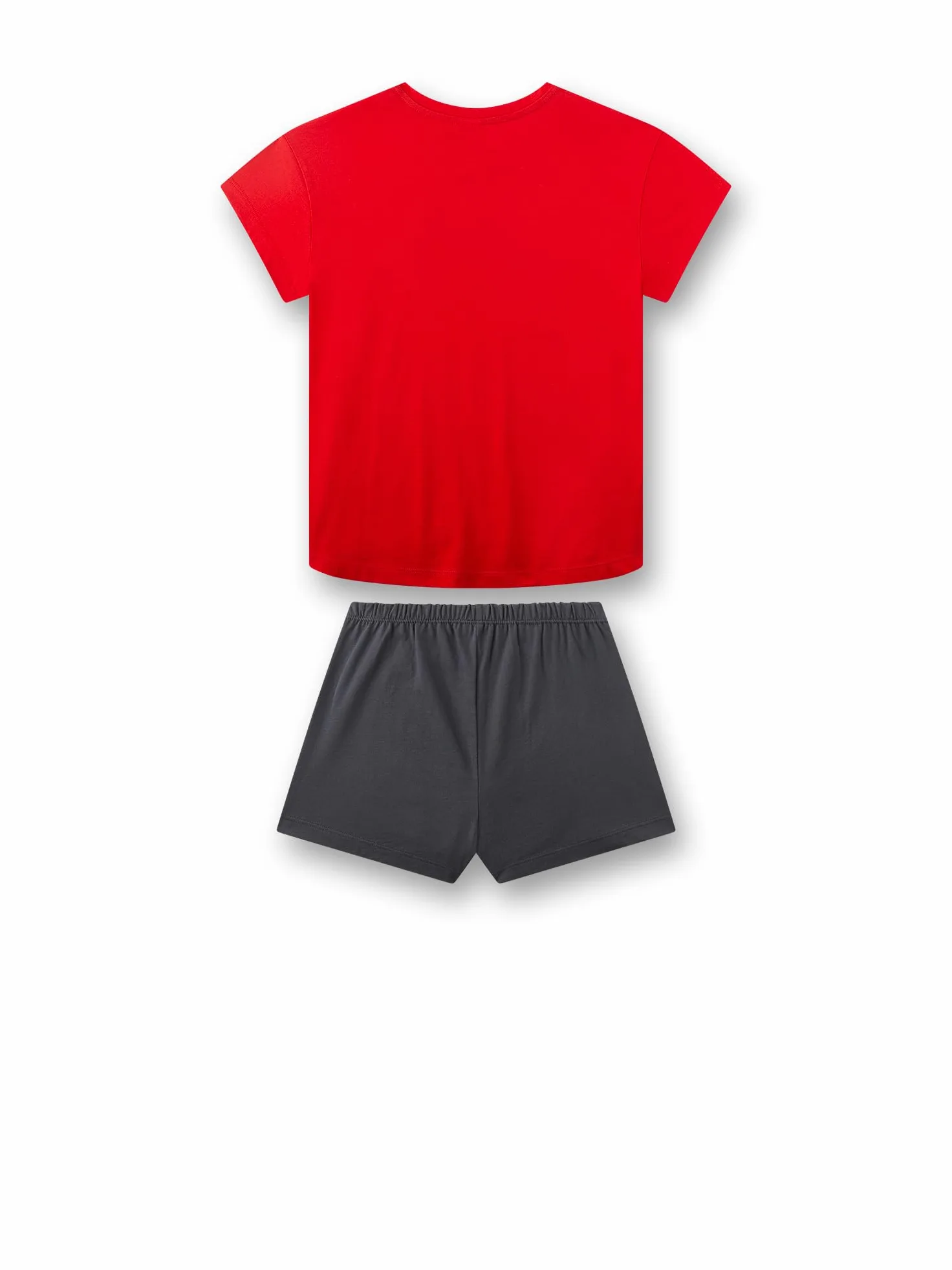 Sanetta 246203 Juego de Pijama, Rojo, 128 cm para Niñas