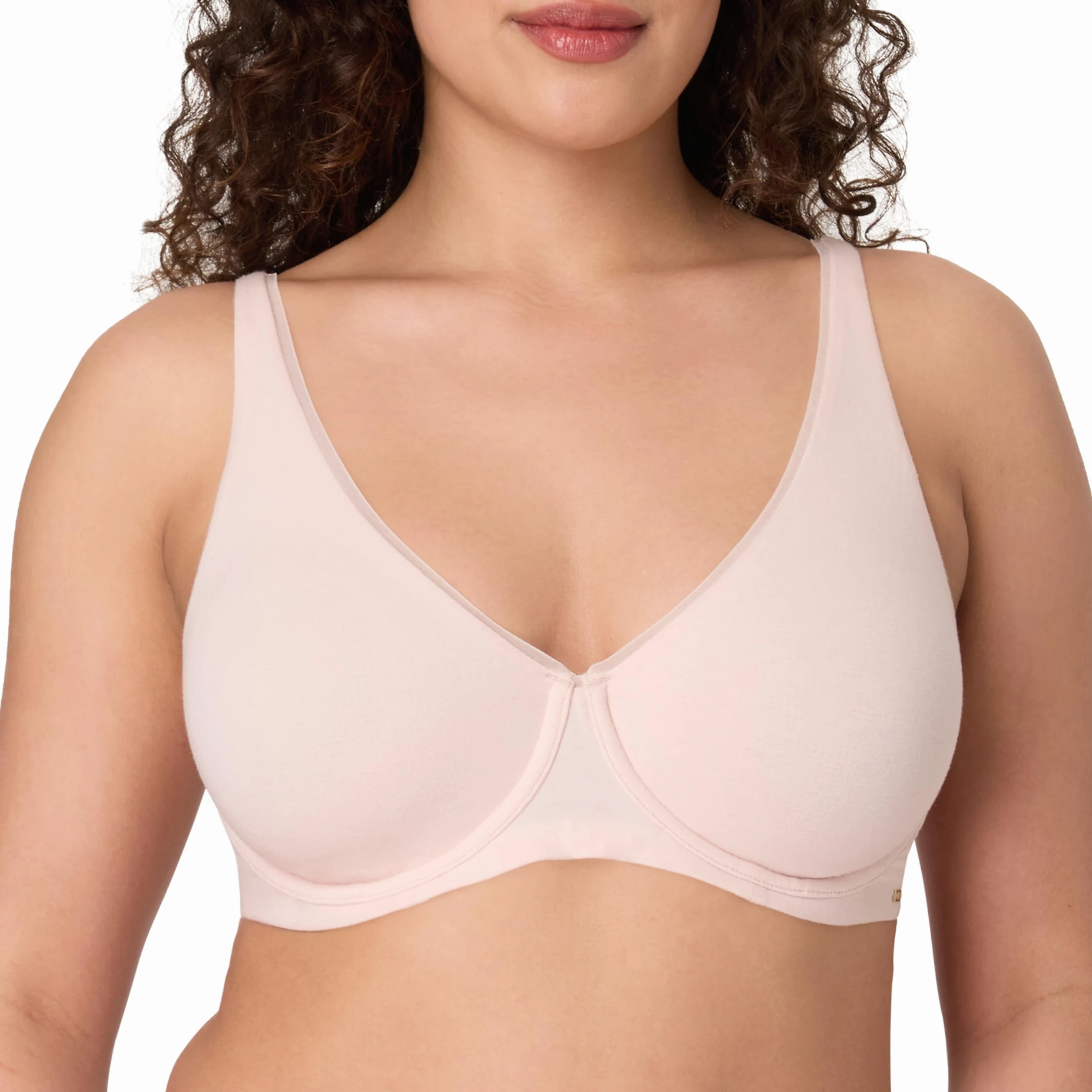 Bali Brasier con Aros para Mujer, colección Cotton de 2 Capas, Absorbe la Humedad, Cobertura Completa, Tirantes Convertibles