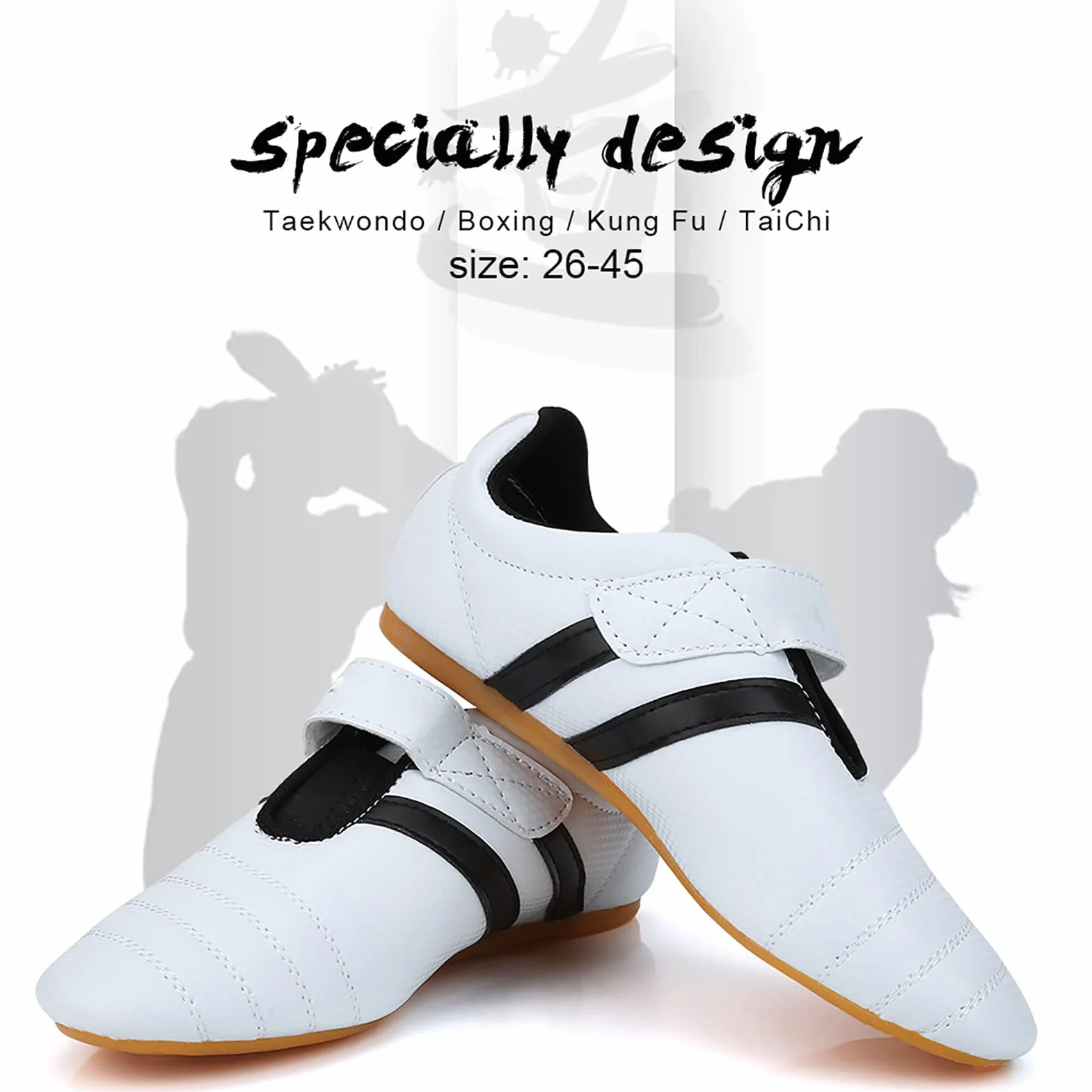 RiToEasysports Zapatos de Taekwondo, Zapatos de Boxeo Kung Fu Tai Chi, Zapatos de Entrenamiento de Karate para Adultos y Niños