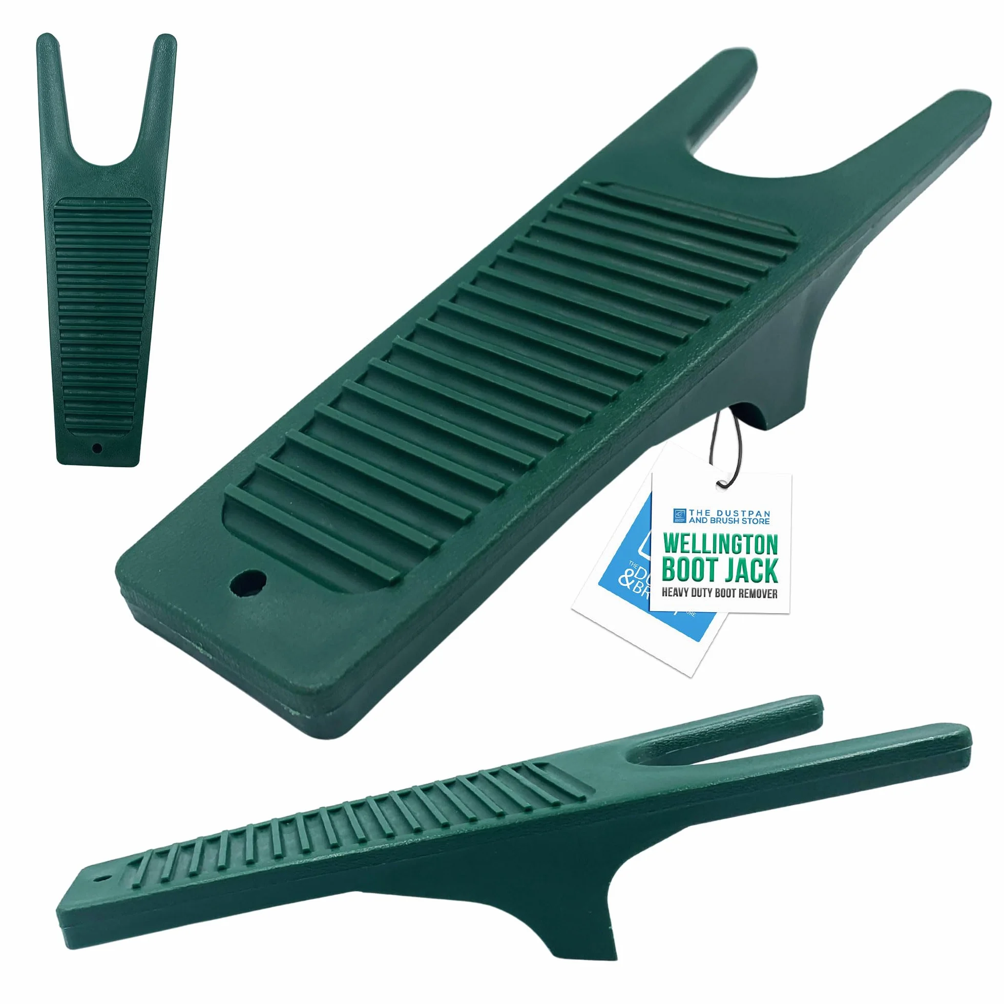 Extractor de botas de agua con rascador de construcción duradera, ideal para botas de equitación o caminar y zapatos de barro, color verde oscuro,