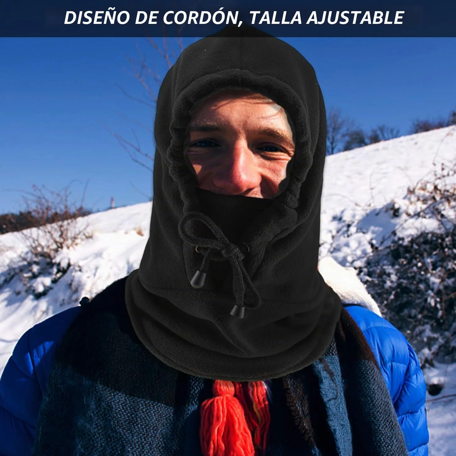 2 máscaras con capucha, máscaras cálidas para hombres y mujeres, capuchas de ciclismo al aire libre, pasamontañas a prueba de viento, adecuadas para ciclismo, correr, escalada y clima frío