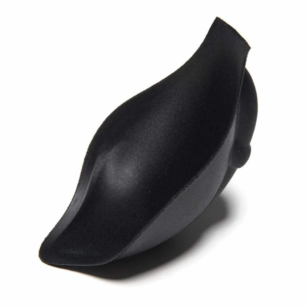 HAOXU Calzoncillos sexis con almohadilla de esponja copa mejoradora ropa interior acolchada para traje de baño Negro
