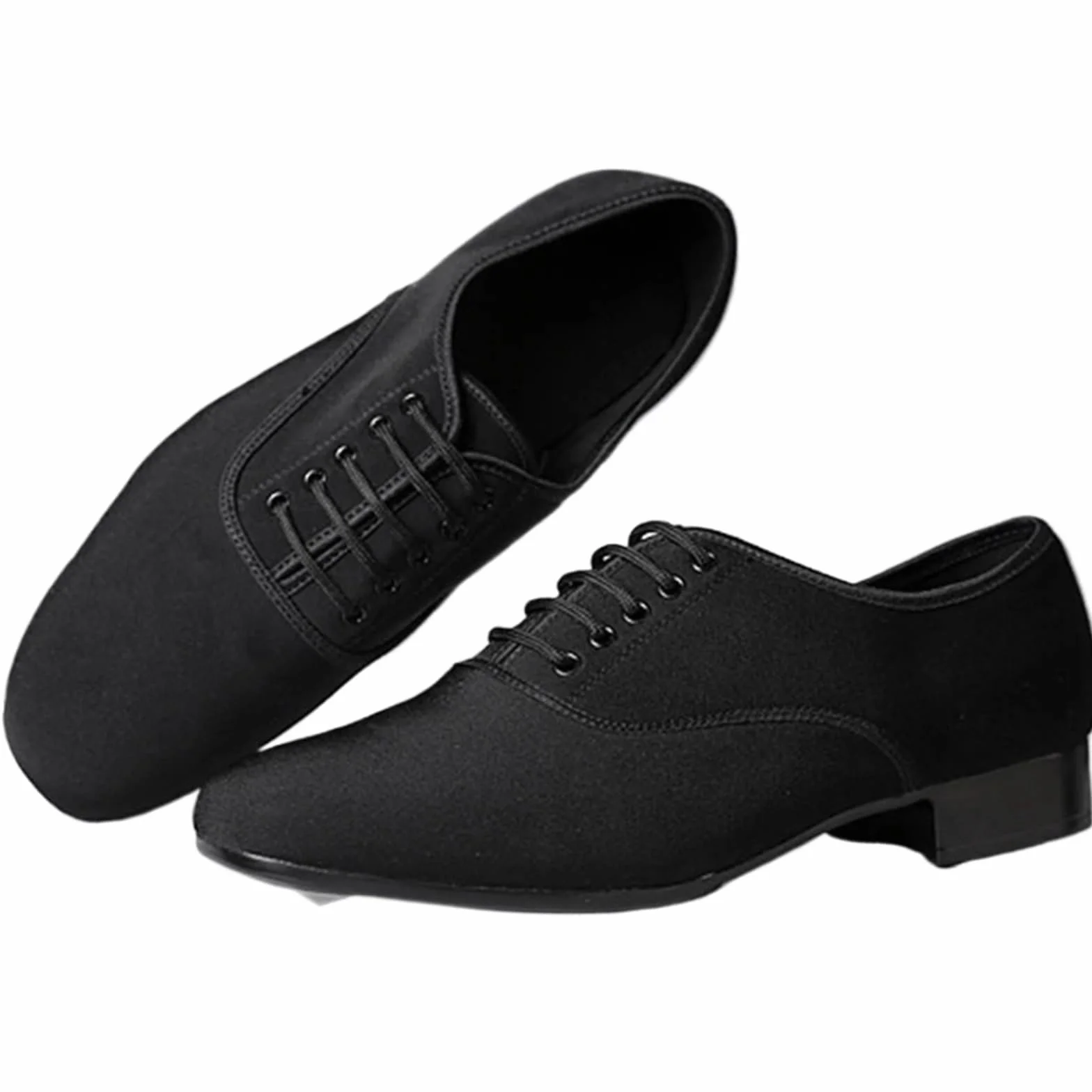 Zapatos de Baile Latino Hombre Zapatos de baile latino de salón, zapatos de Jazz for hombre, zapatillas de deporte for hombre, zapatos de baile profesionales o de práctica de tacón bajo, tela Oxford(I