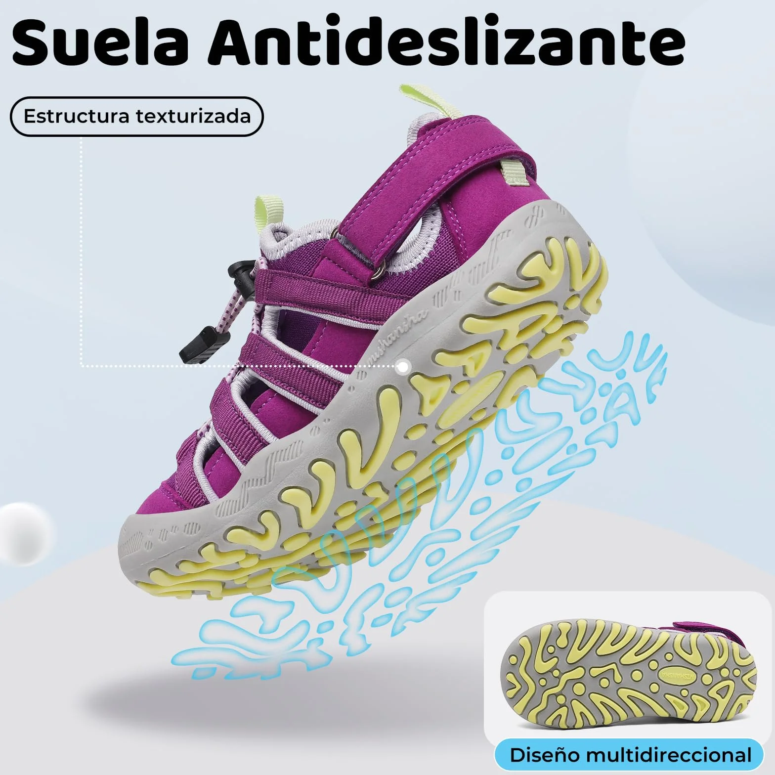 Mishansha Sandalias Deportivas para Niños con Puntera Cerrada Tallas 26-38