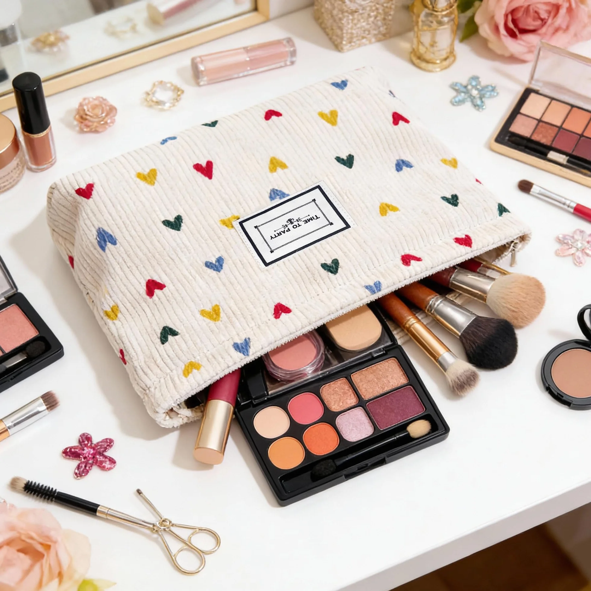 Neceser Mujer，Neceser Maquillaje，pequeño，Viaje Mujer，Bolsa Maquillaje，Makeup Bag