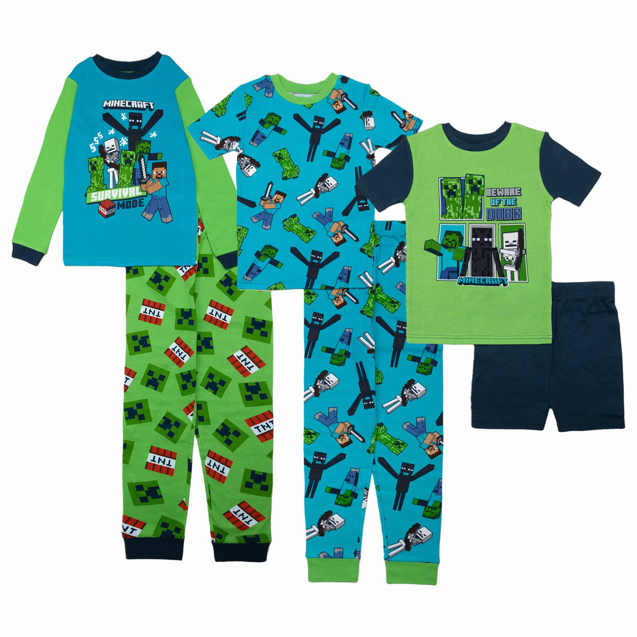 Minecraft - Conjunto de Pijama de algodón para niños (10 Unidades)