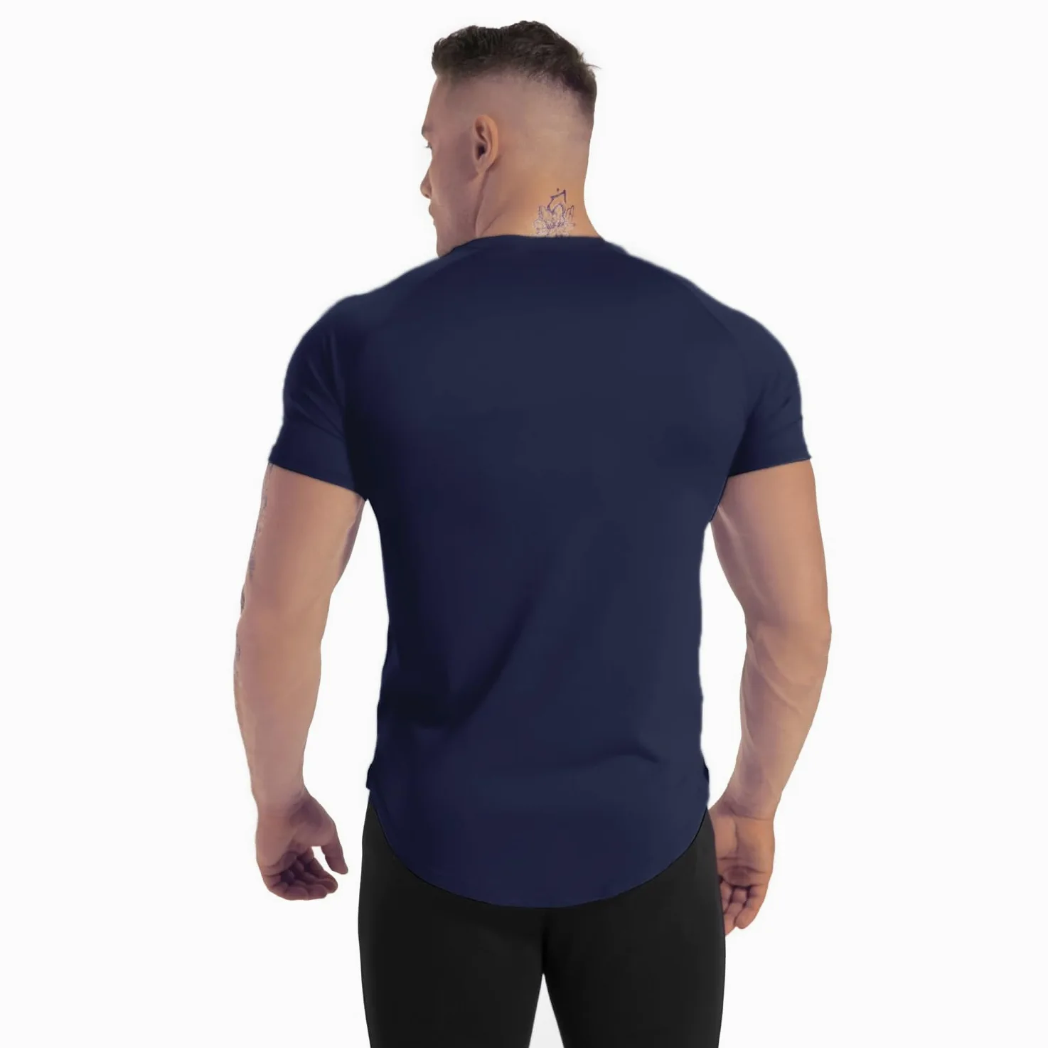 Camiseta de Manga Corta para Hombre, Ajuste seco, para Entrenamiento, Gimnasio, Absorbe la Humedad, Rendimiento atlético, para Correr, Paquete de 3 Unidades
