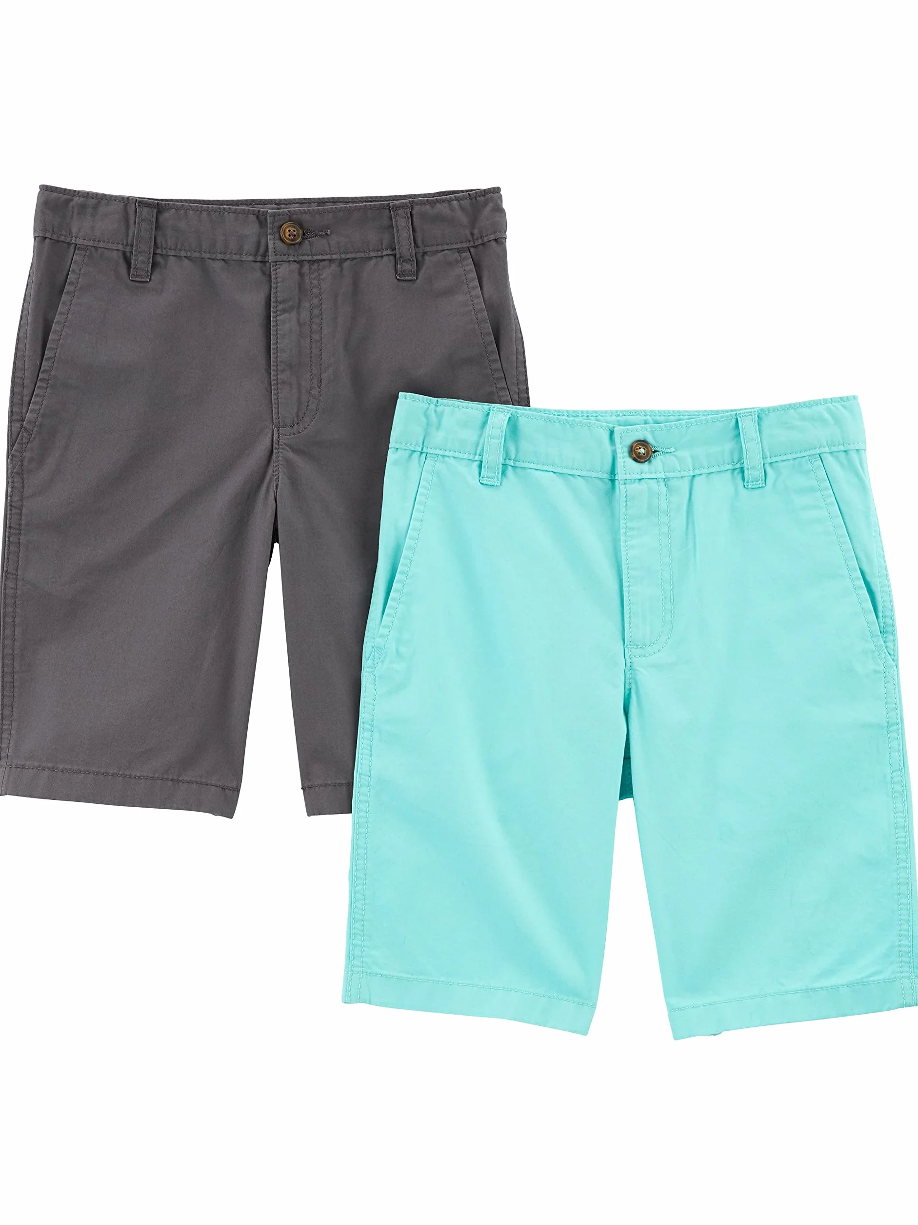 Simple Joys by Carter's Flat Front Shorts, Pack of 2 - Pantalones Cortos Niños