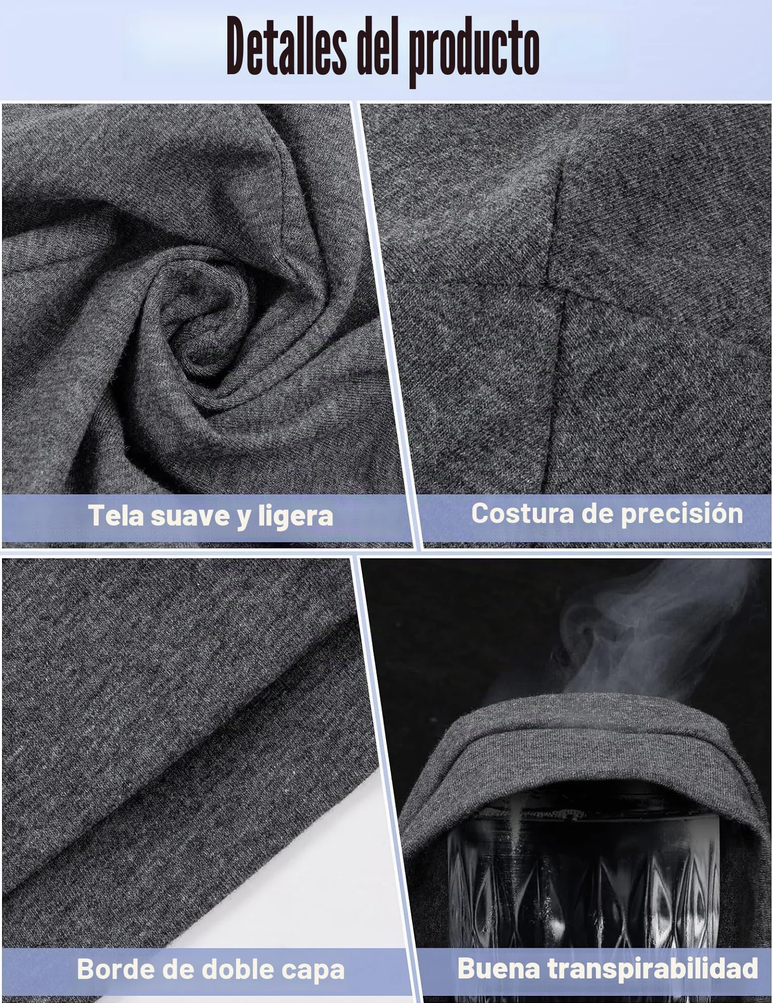 MELLIEX Gorro Transpirable Algodón Running Skull Cap Multifuncional para Hombre Mujer Ciclismo Moto