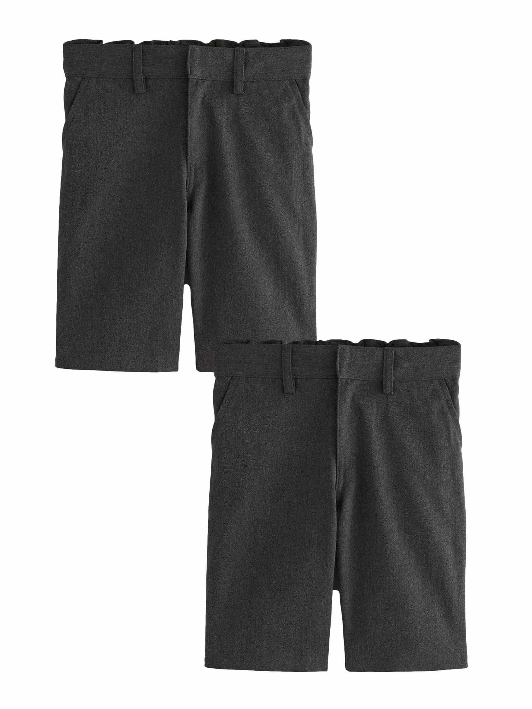 NEXT Niños Pack de 2 Pantalones Cortos Escolares sin Pinzas Delanteras