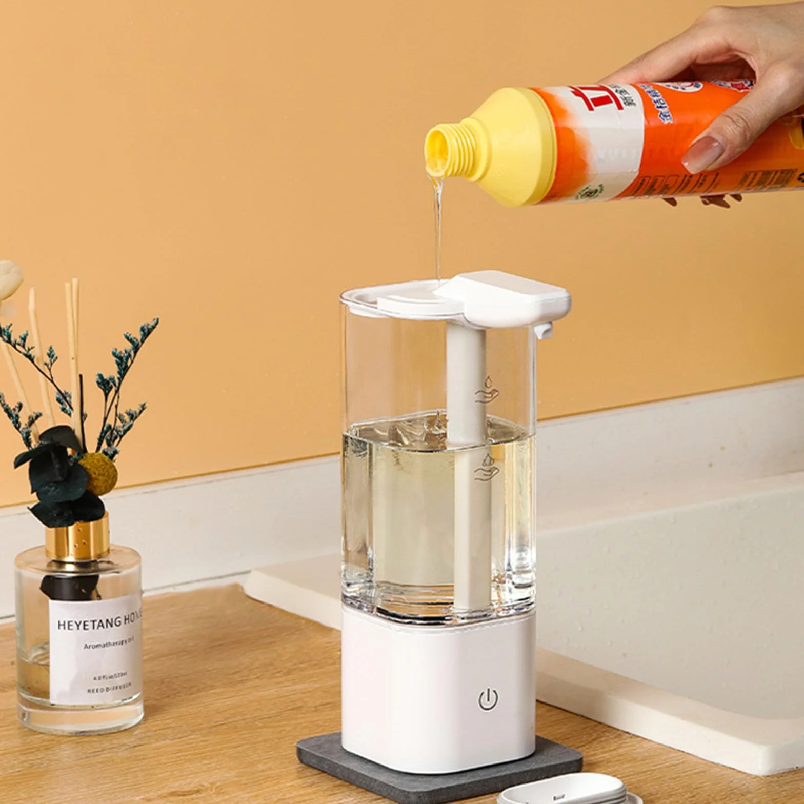 Dispensador De Jabón Multipropósito con Diseños Simples Y Características Recargables Accesorios Convenientes para Mejorar Las Bombas Higiene Dispensador Jabón