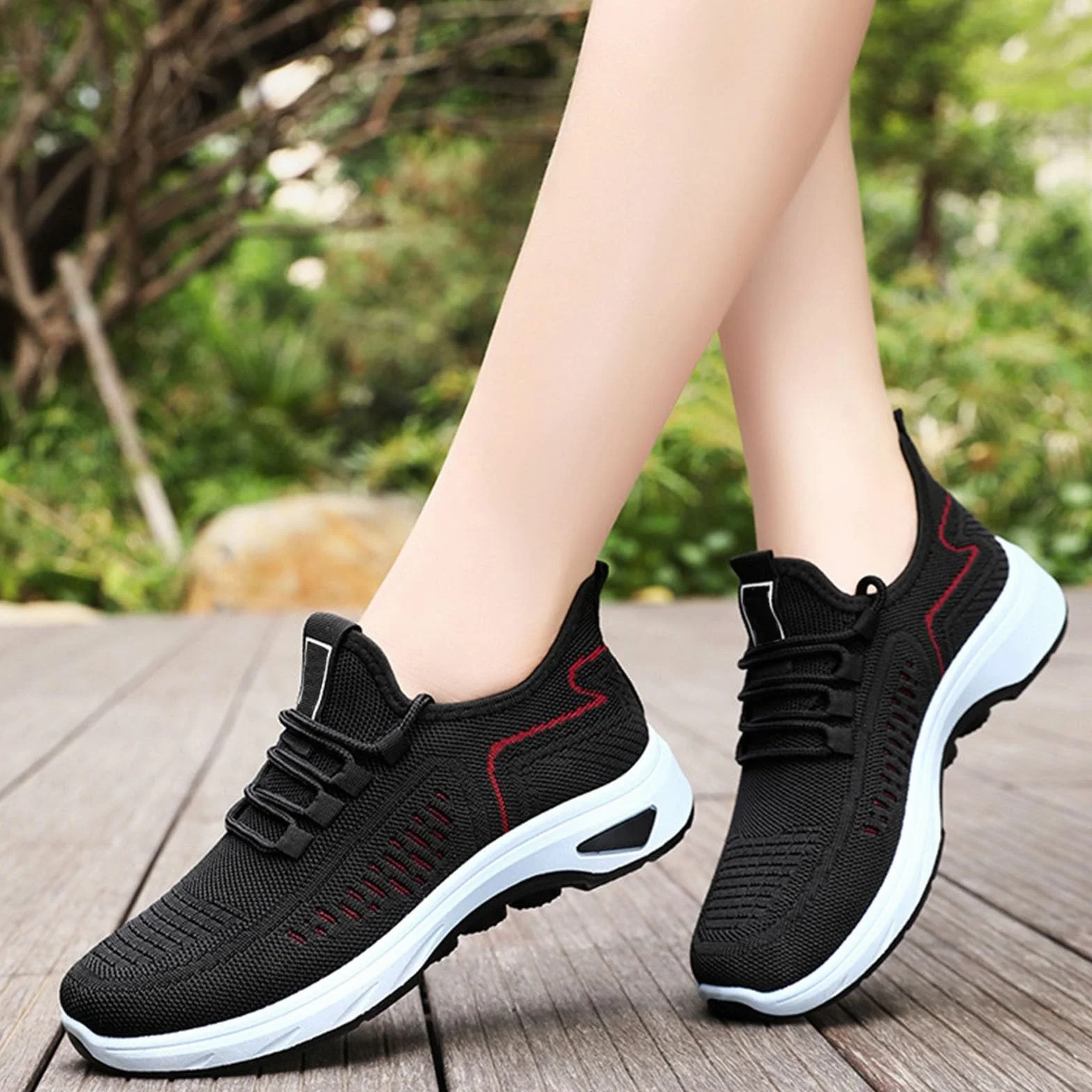 Zapatillas Deportivas Para Mujer Ligeros Clasico Moda Sneakers Slip on Antideslizante Pretty Zapatos Deportivos Sin Cordones Casual Transpirables Calzado Malla Barefoot Entretiempo Para Correr Running