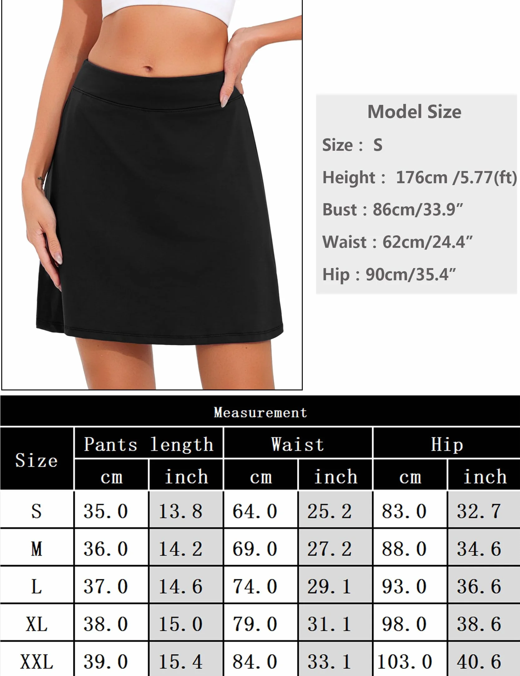 Falda de Tenis para Mujer Falda Pantalón Deportiva de Golf Atlética Mini Faldas con Pantalones Cortos Interiores y Bolsillos para Entrenamiento Correr