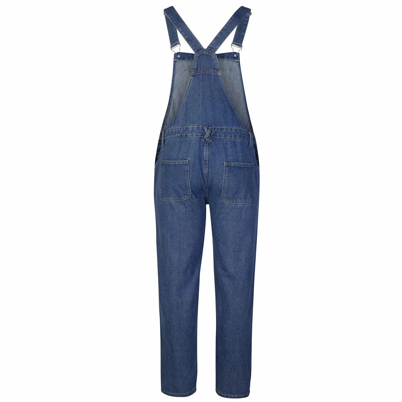 Peto Vaquero Hombre Mono Otoño Casual Pantalones de Mezclilla Retro Denim Jeans Trabajo Bolsillo Clásico Suelto Jumpsuit Overall Largos Inviernos