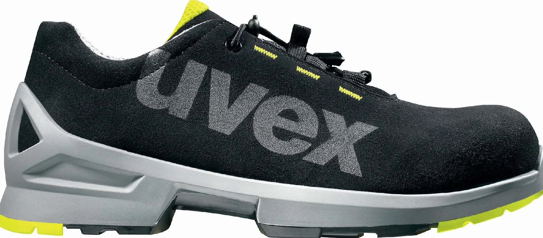 Uvex 1 Zapato Profesional de Seguridad S2 SRC | Zapatilla Deportiva de Trabajo | Punta Antiaplastamiento de Composite | Negro