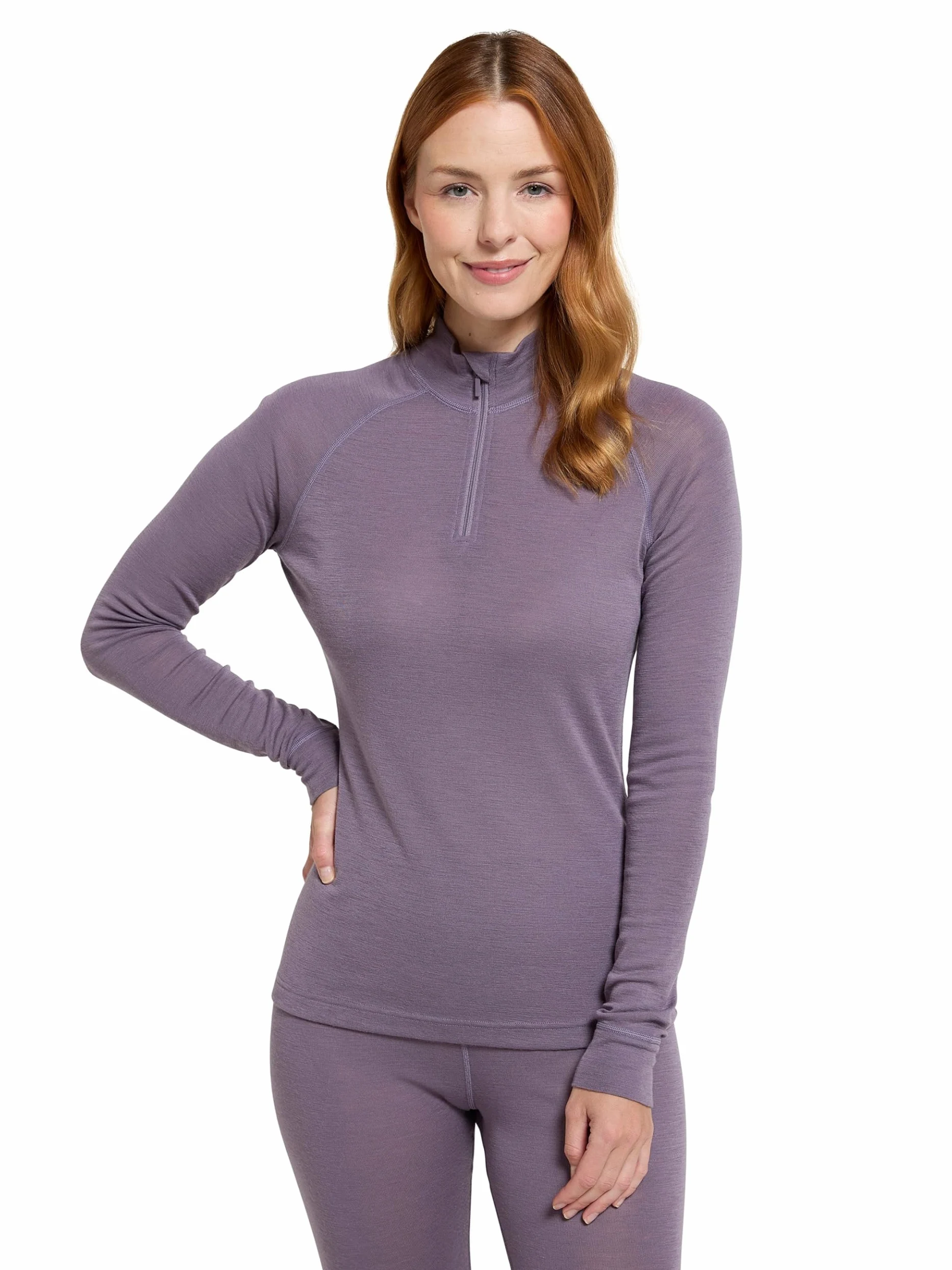 Mountain Warehouse Camiseta térmica para Mujer Merino - Camiseta térmica de Manga Larga para Mujer, Ligera y de fácil Cuidado - Lo Mejor para el Invierno
