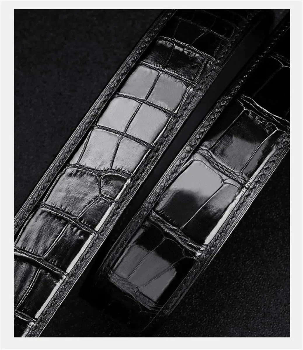 Cinturón Vaquero Con Hebilla Negra De Cuero Genuino Para Hombre, Cinturón Vaquero Informal De Negocios