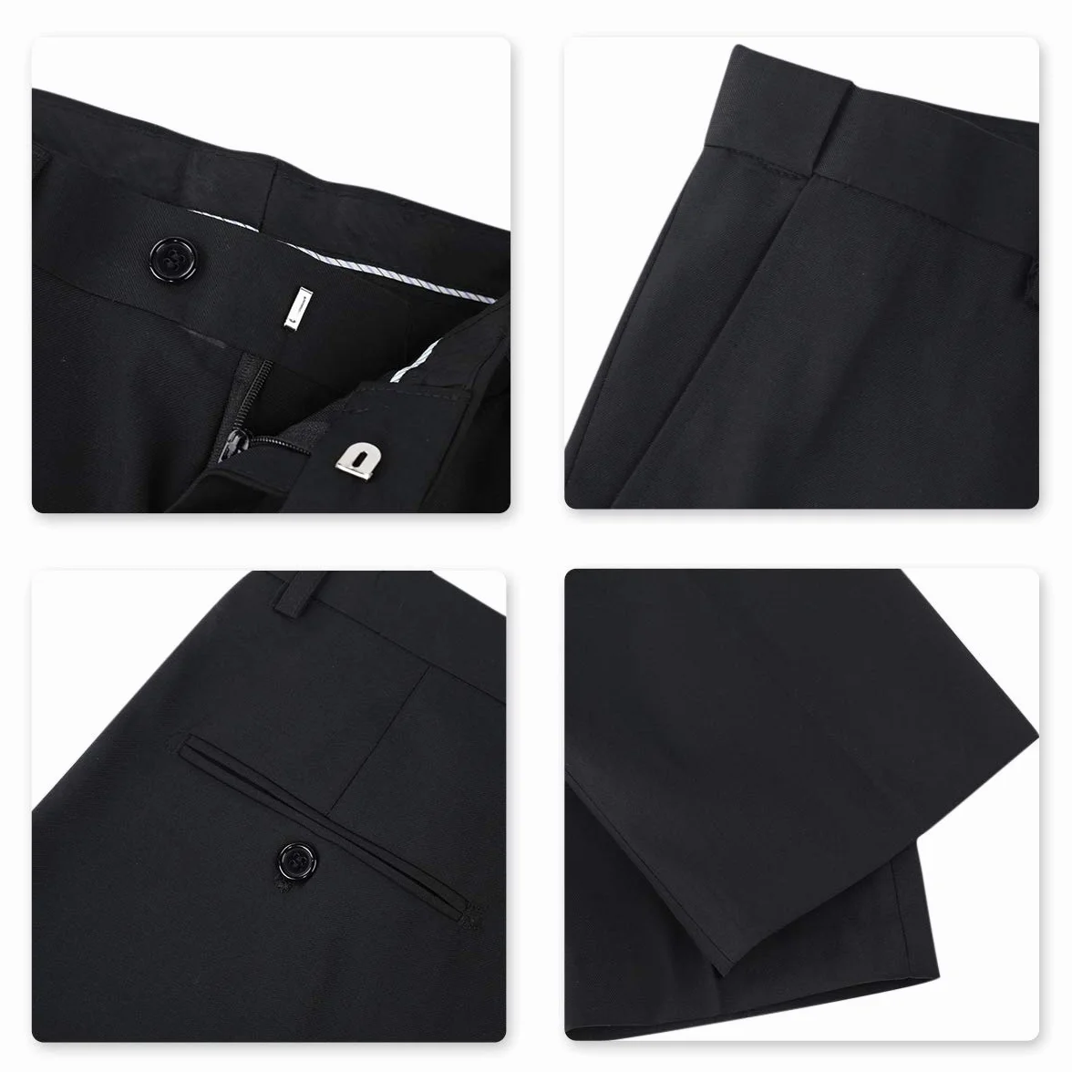 Allthemen Trajes para Hombre de 2 Piezas Slim Fit Vestido de Novia Traje de un botón Traje de Negocios Chaqueta Chaquetas Pantalones